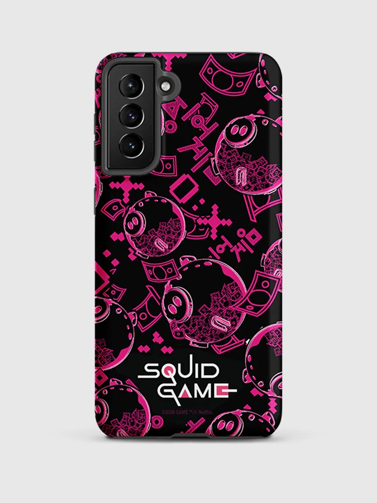 Squid Game Piggybank Pattern Samsung Tough Case - Image 14