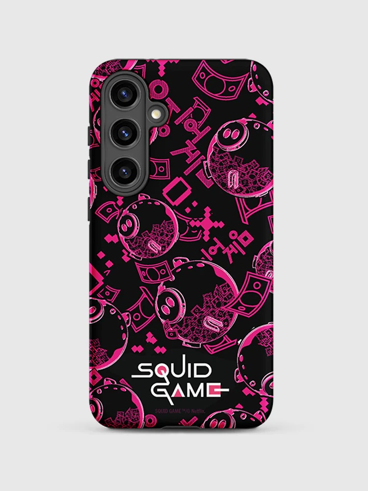 Squid Game Piggybank Pattern Samsung Tough Case - Image 4