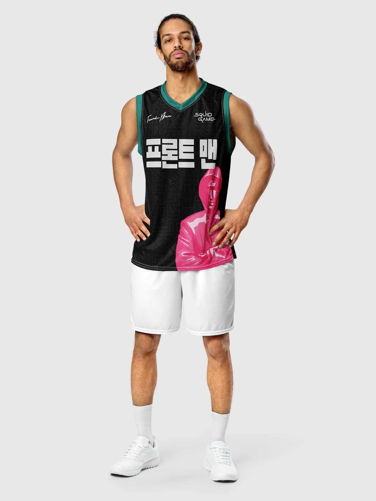 Squid Game Player 001 Basketball Jersey - Image 3
