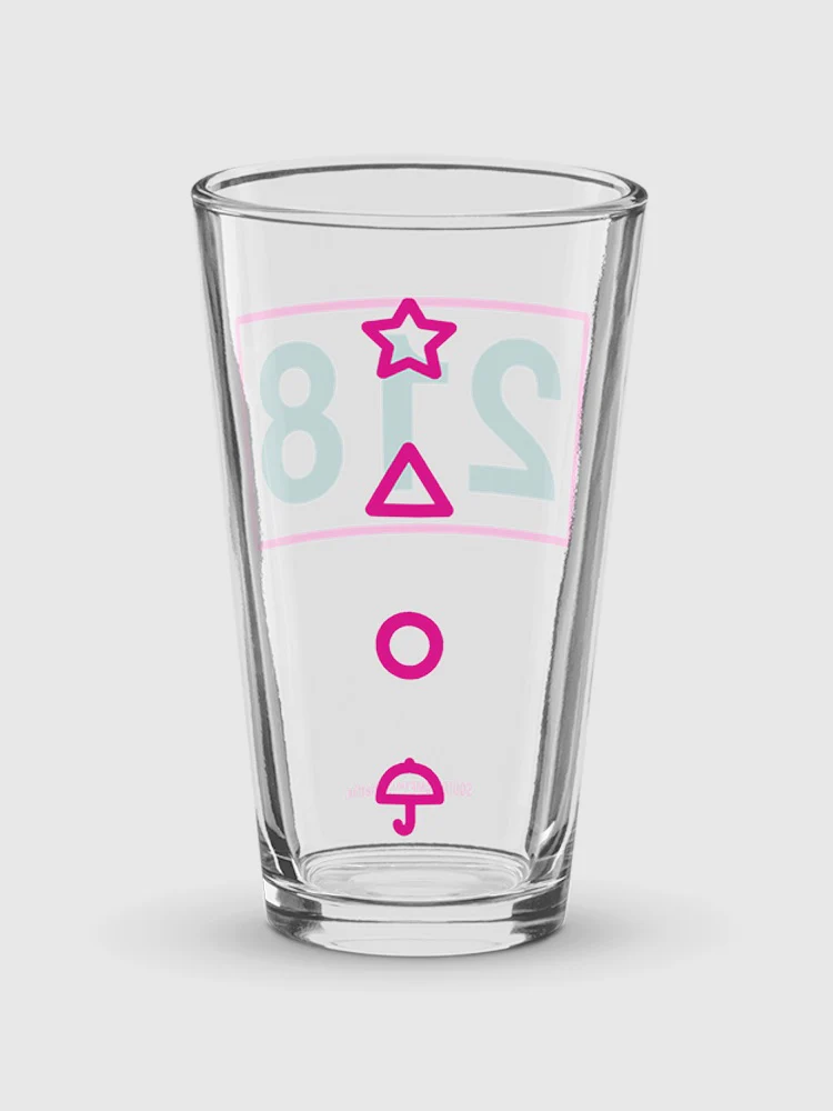Squid Game Player 218 Pint Glass - Image 2