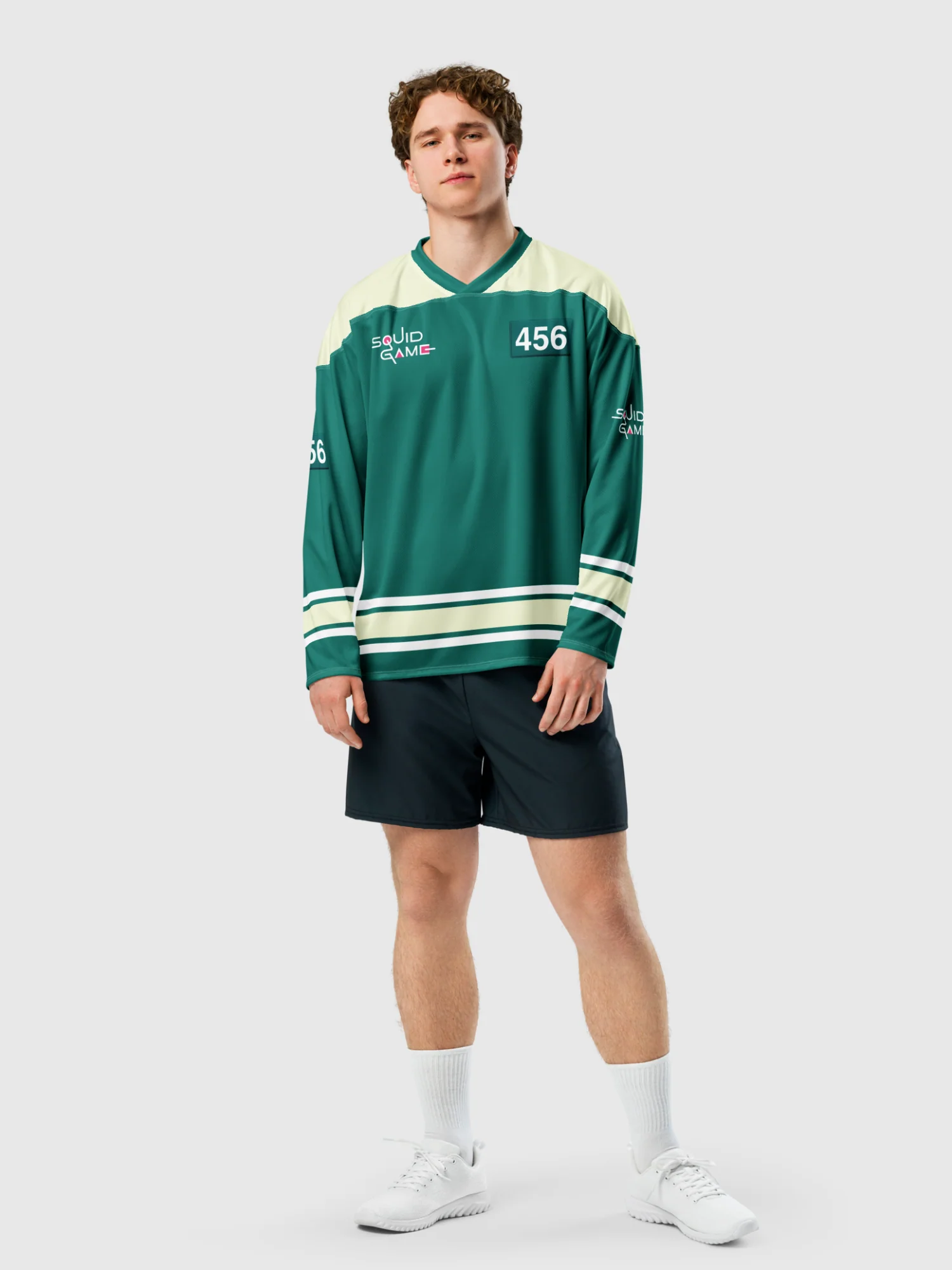 Squid Game Player 456 Hockey Jersey - Image 3