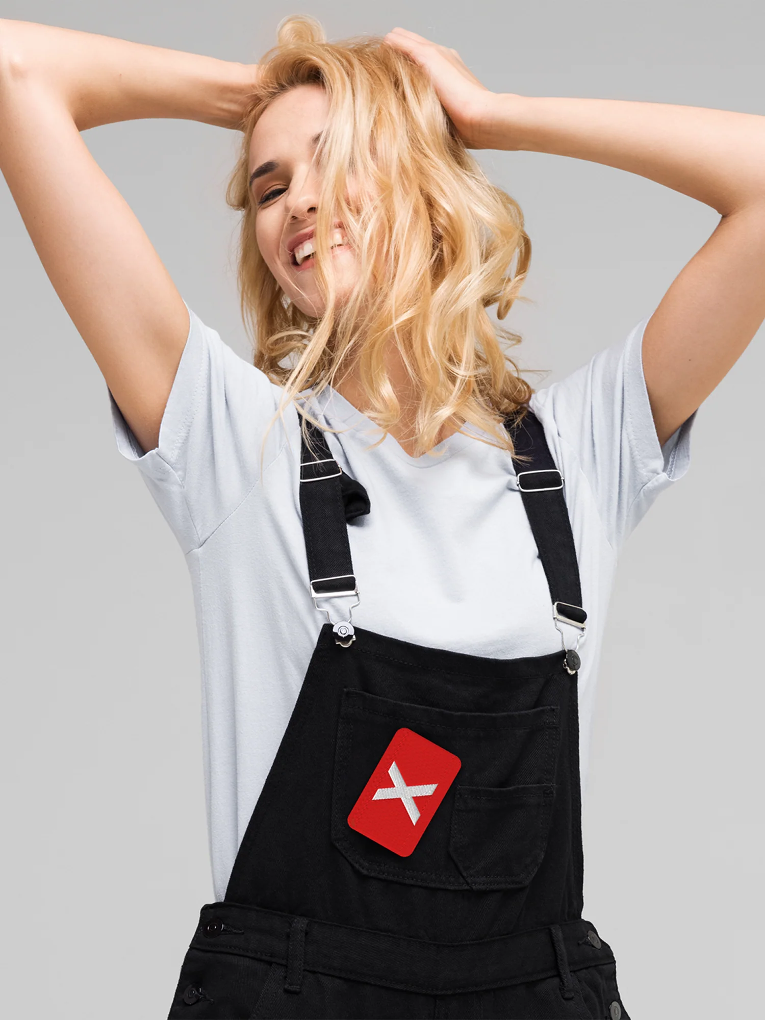 Squid Game Red X Embroidered Patch - Image 3