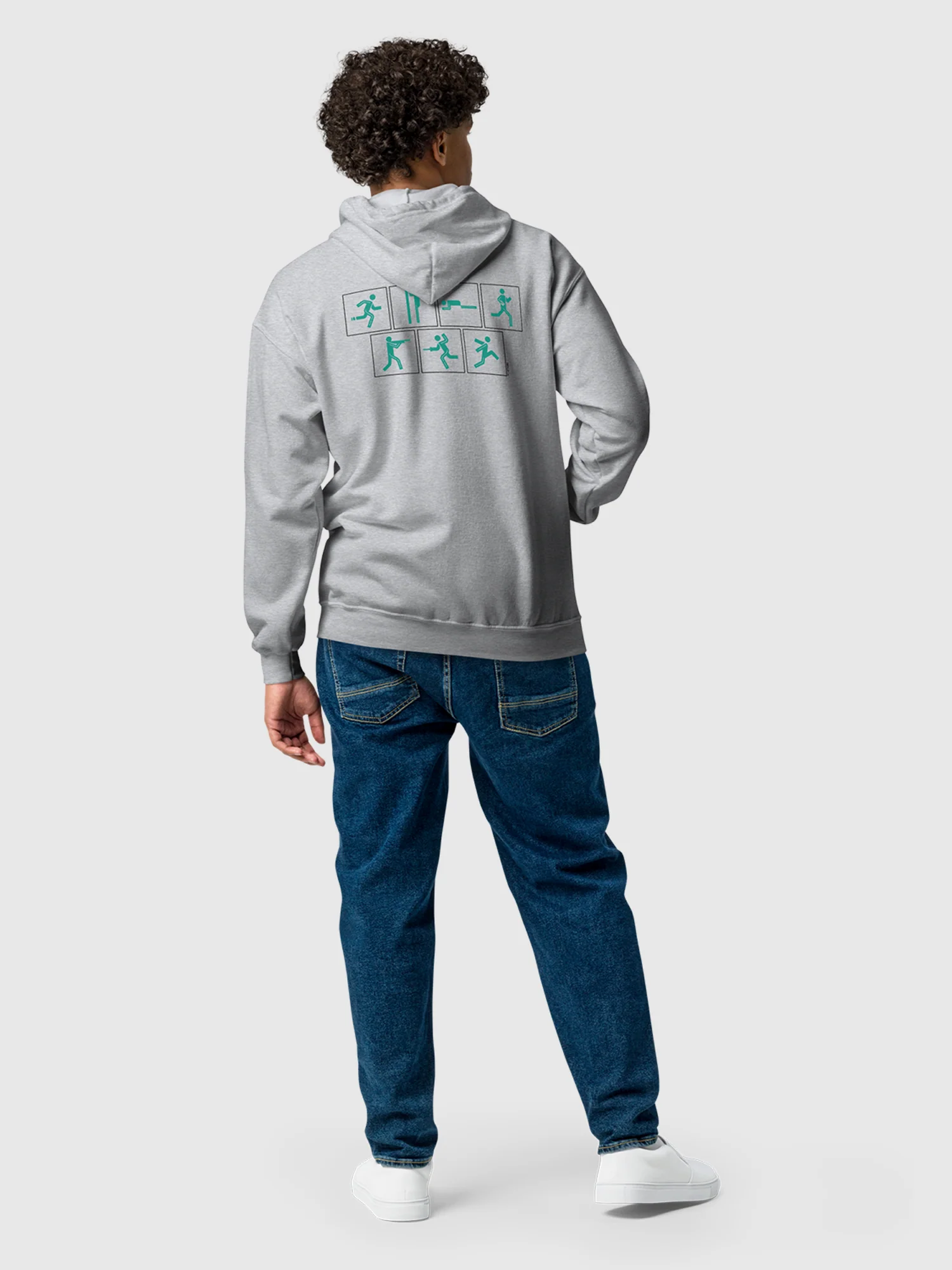 Squid Game Stick Figures Zip Hoodie - Image 3