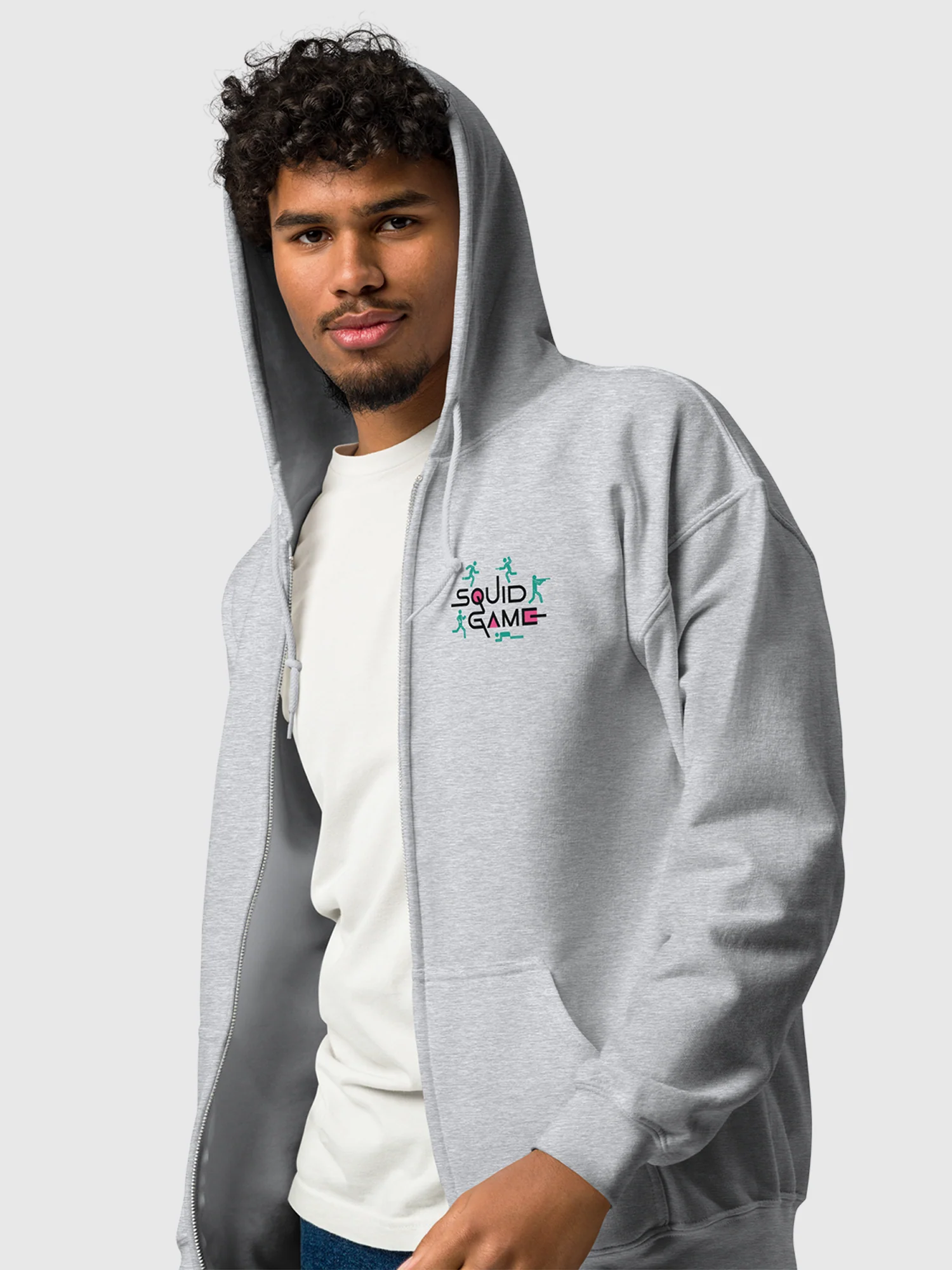 Squid Game Stick Figures Zip Hoodie - Image 5