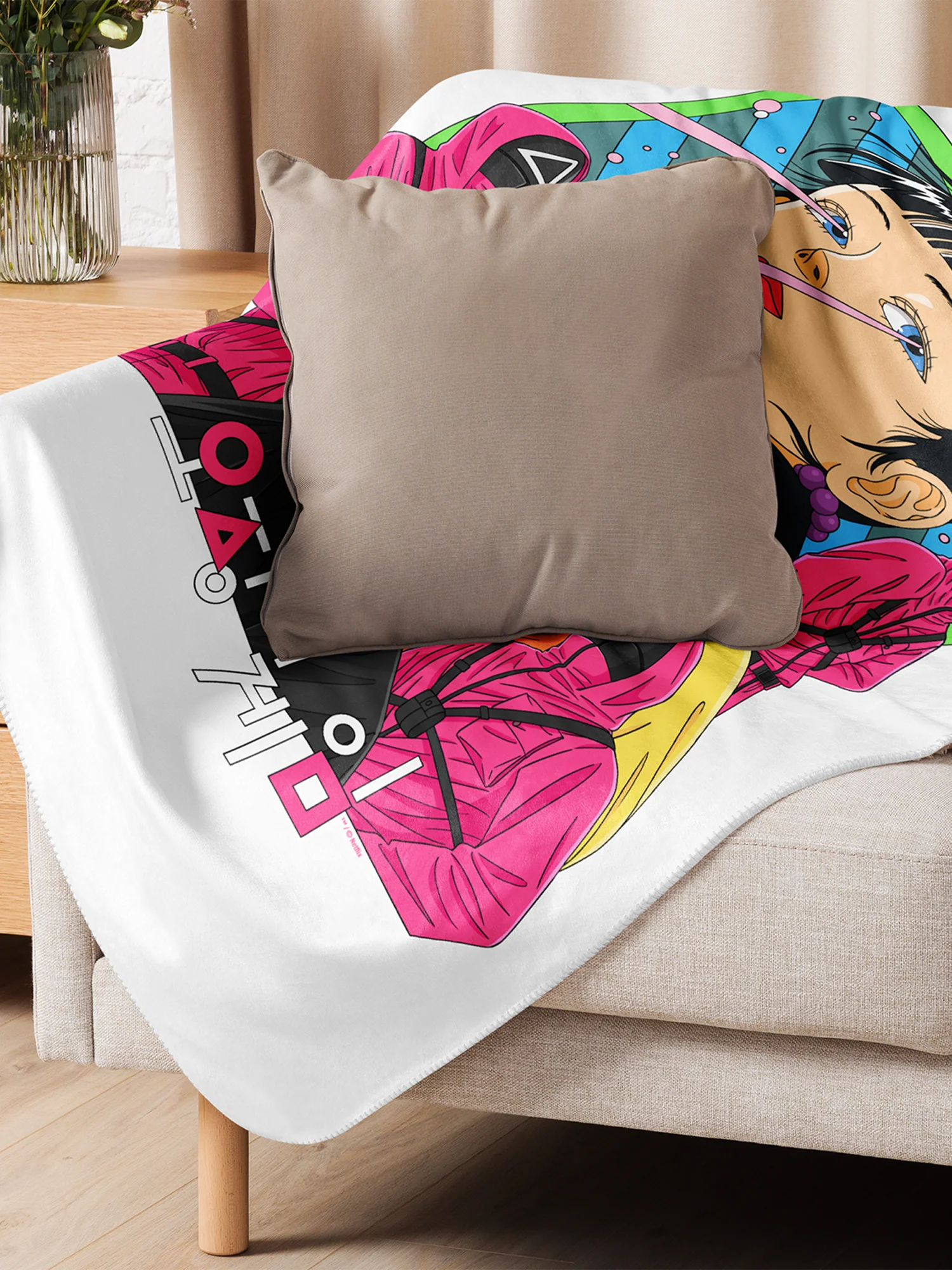 Squid Game Game Makers Sherpa Blanket - Image 4
