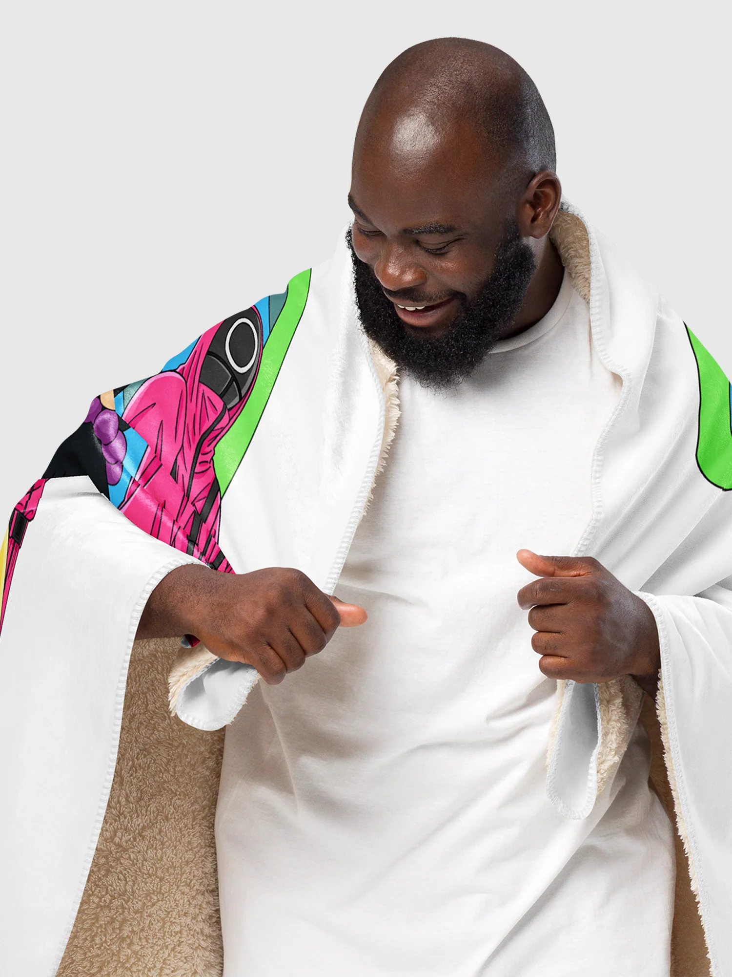 Squid Game Game Makers Sherpa Blanket - Image 7