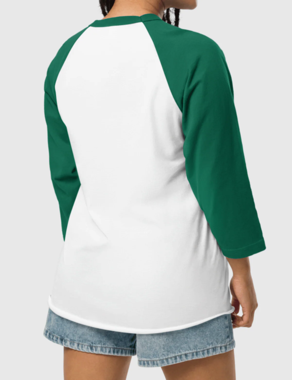 Squid Game: The Challenge Player Raglan Shirt [White/Kelly] - Player 287 - Image 3