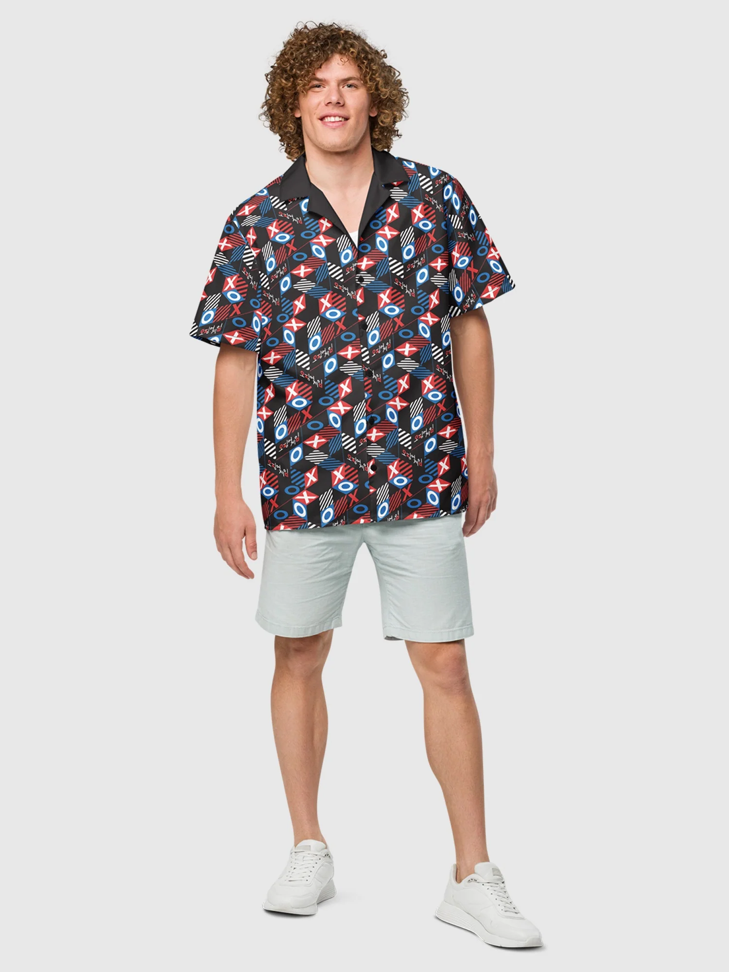 Squid Game Tic-tac-toe Pattern Button Up Shirt - Image 3