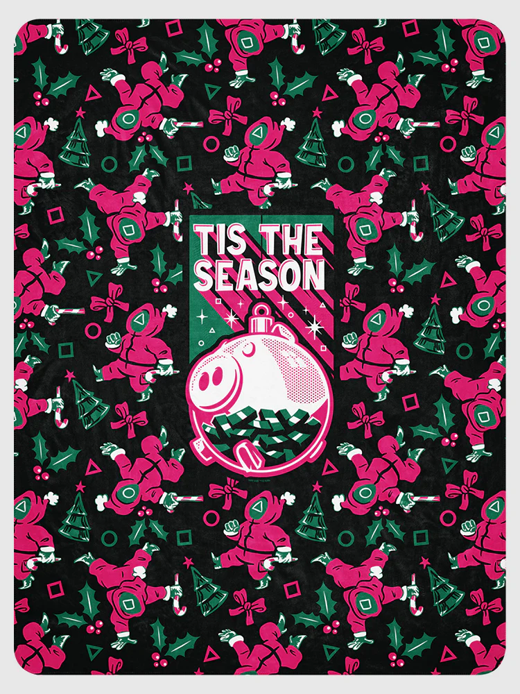 Squid Game Tis' The Season Sherpa Blanket - Image 7