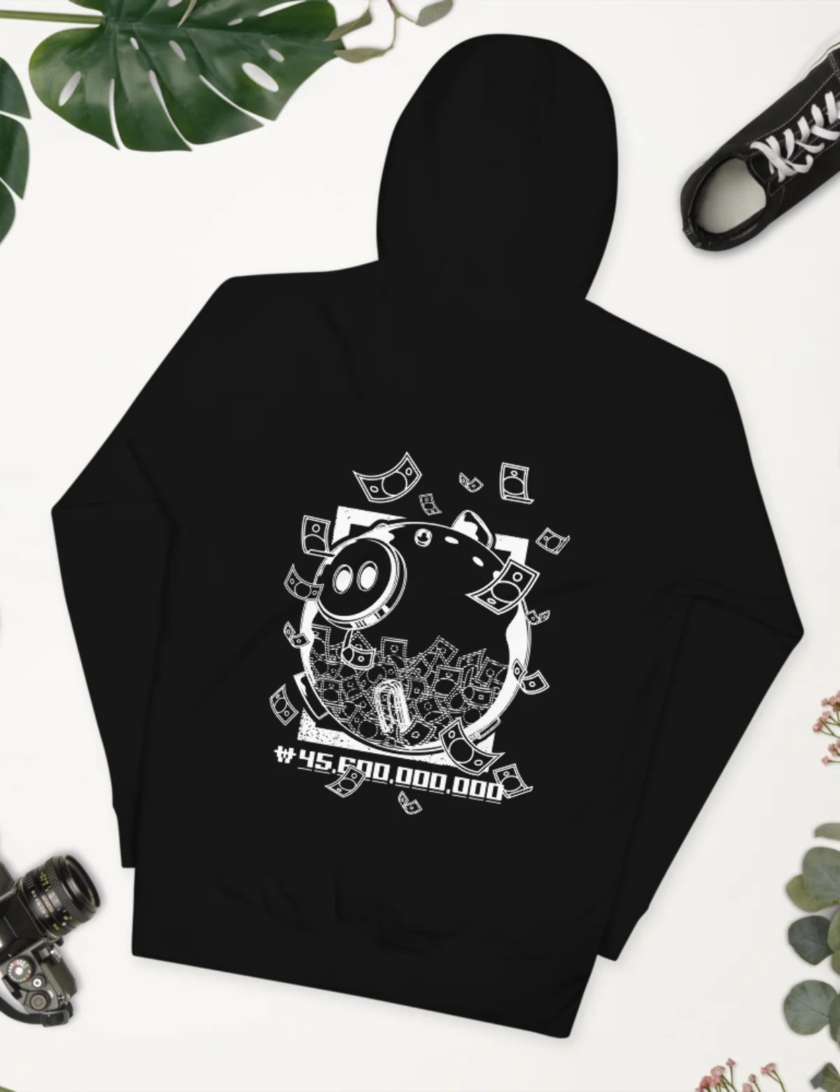Squid Game Piggybank Unisex Premium Hoodie [Black] - Image 3