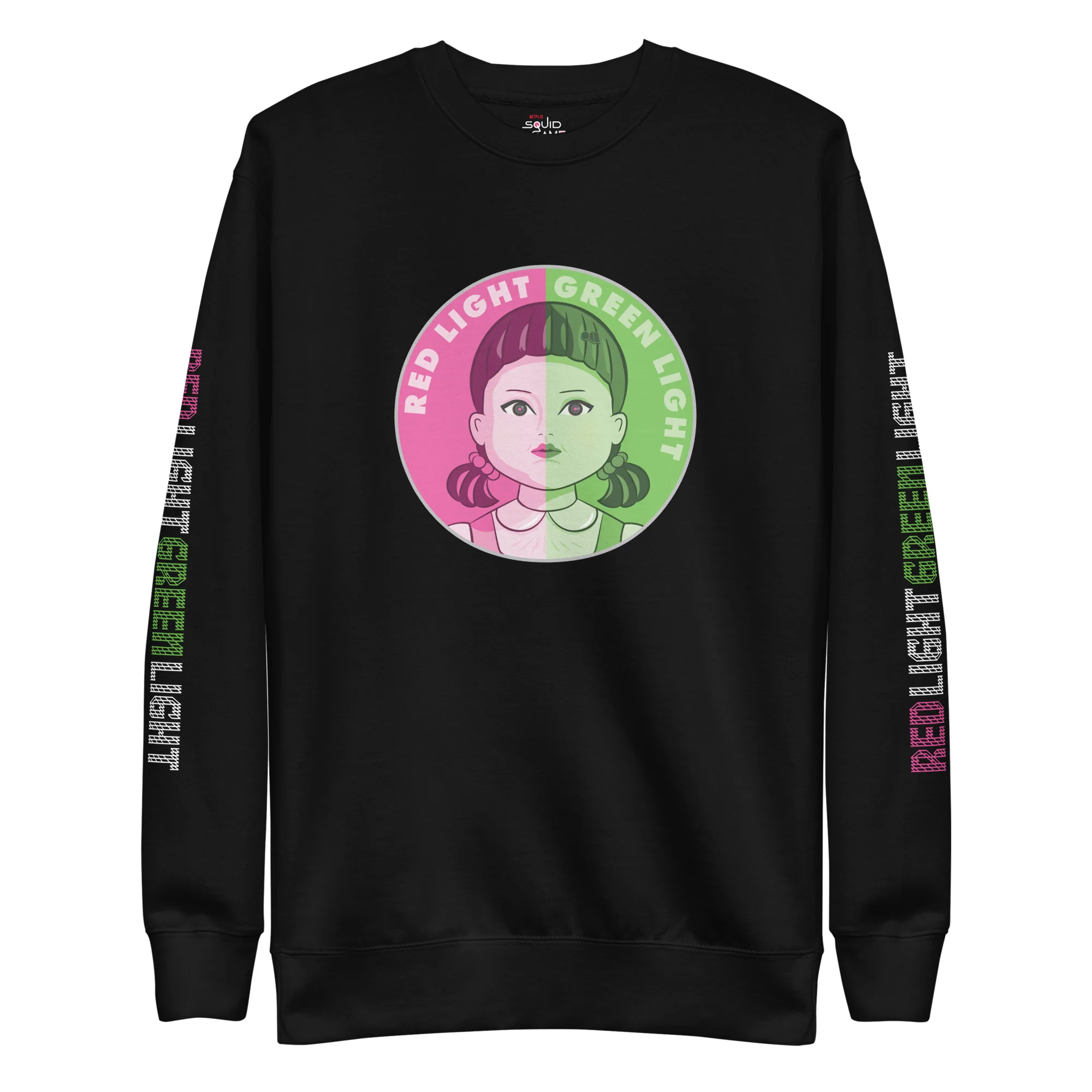 Squid Game Young-Hee Signals Unisex Premium Sweatshirt [Black] - Image 5