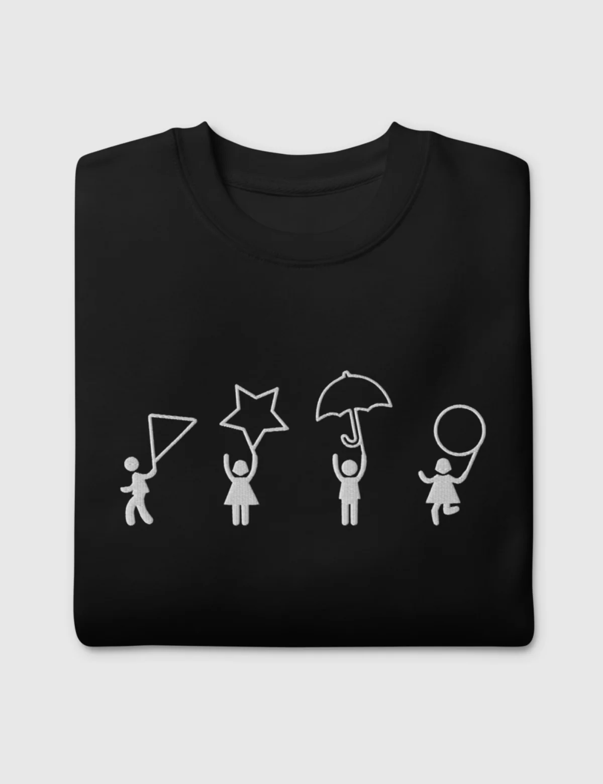 Squid Game Dalgona Shapes Unisex Premium Sweatshirt [Black] - Image 3