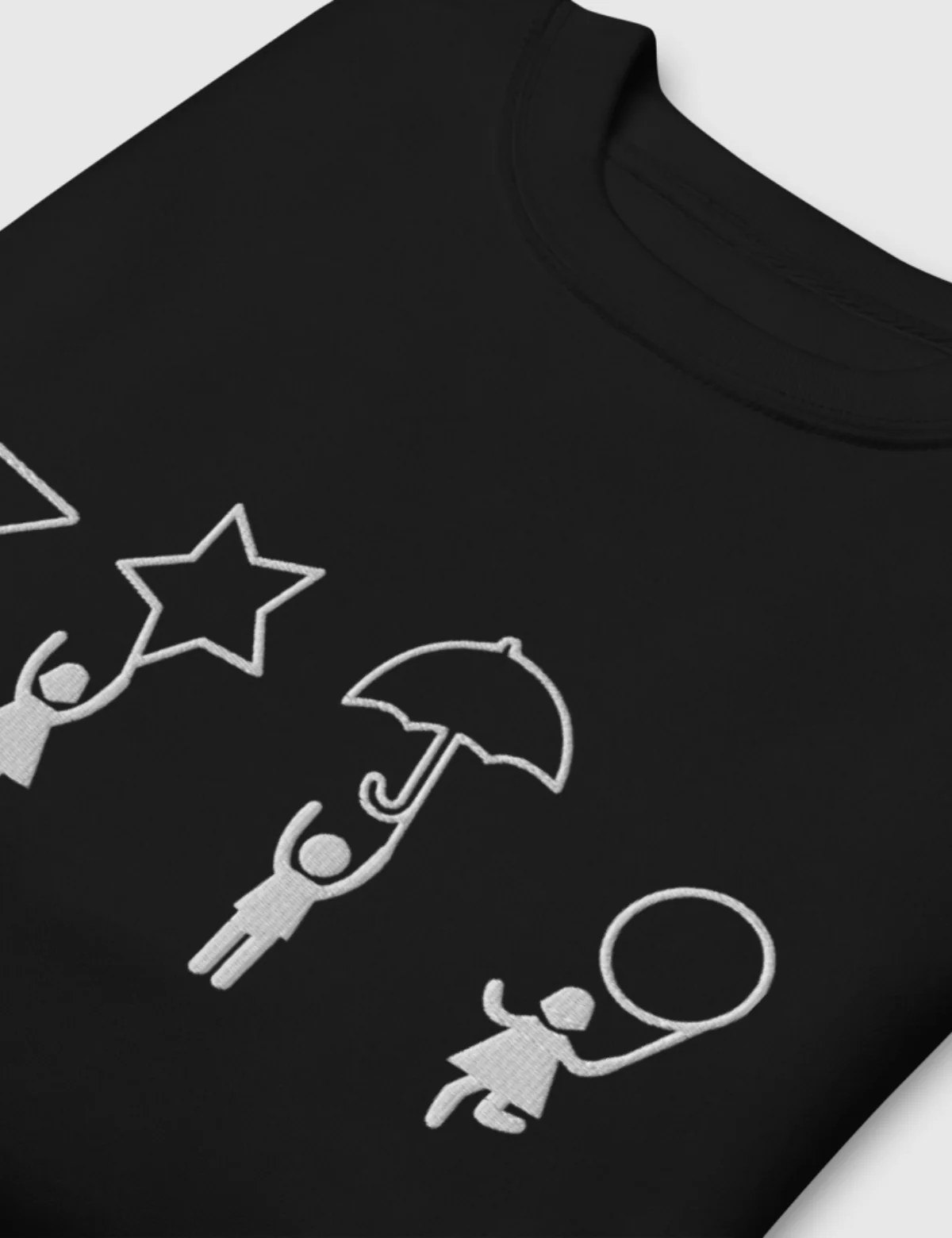 Squid Game Dalgona Shapes Unisex Premium Sweatshirt [Black] - Image 4