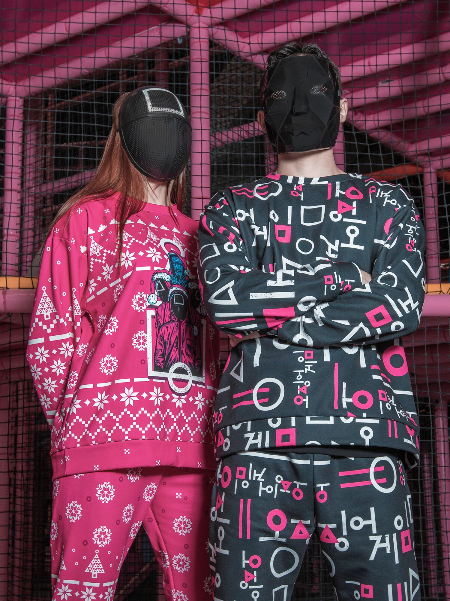 Squid Game Frontman and Guards Unisex Sweatshirt - Image 4