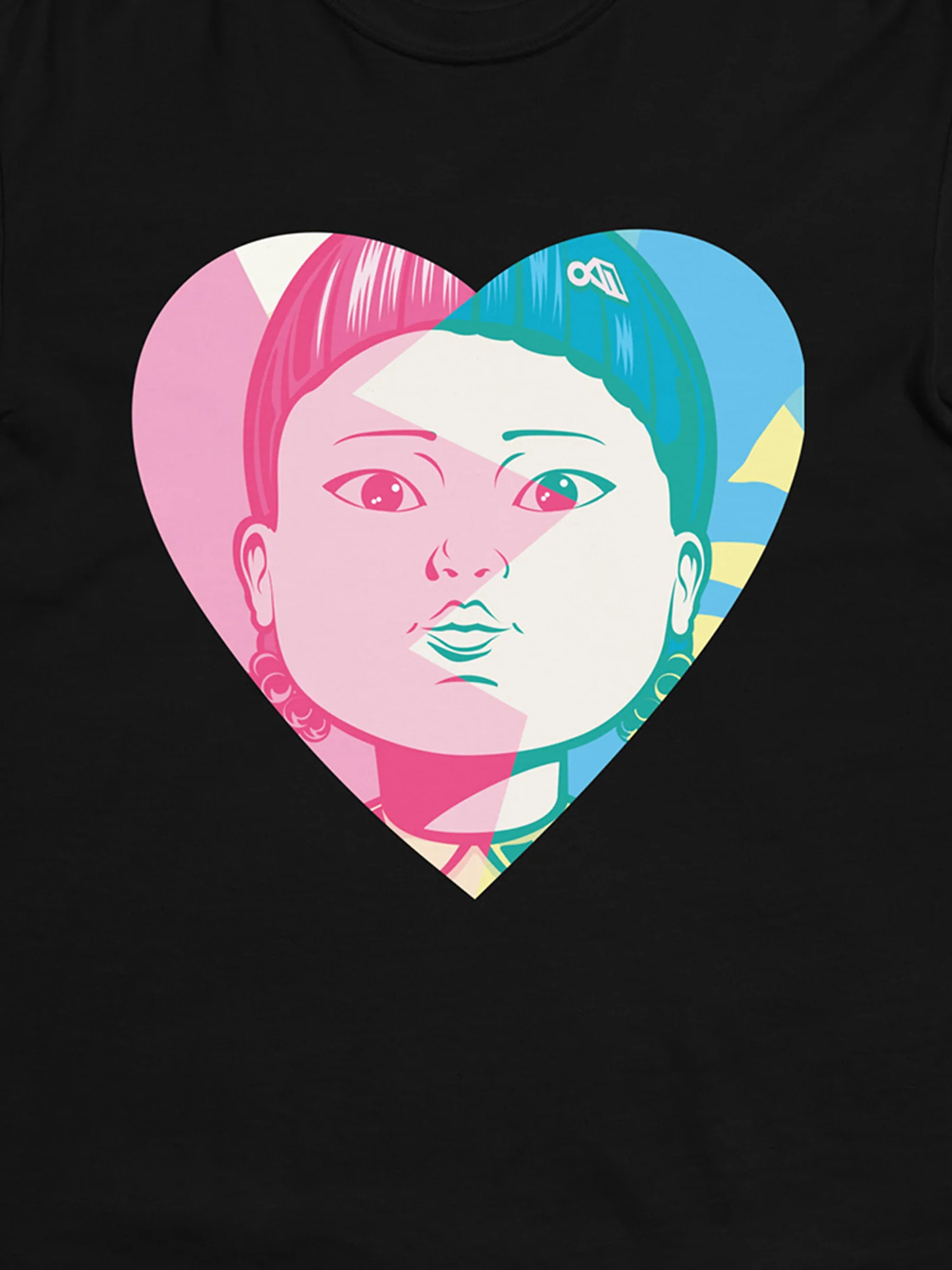 Squid Game Valentine Young-Hee Men’s Heavyweight T-Shirt [Black] - Image 2