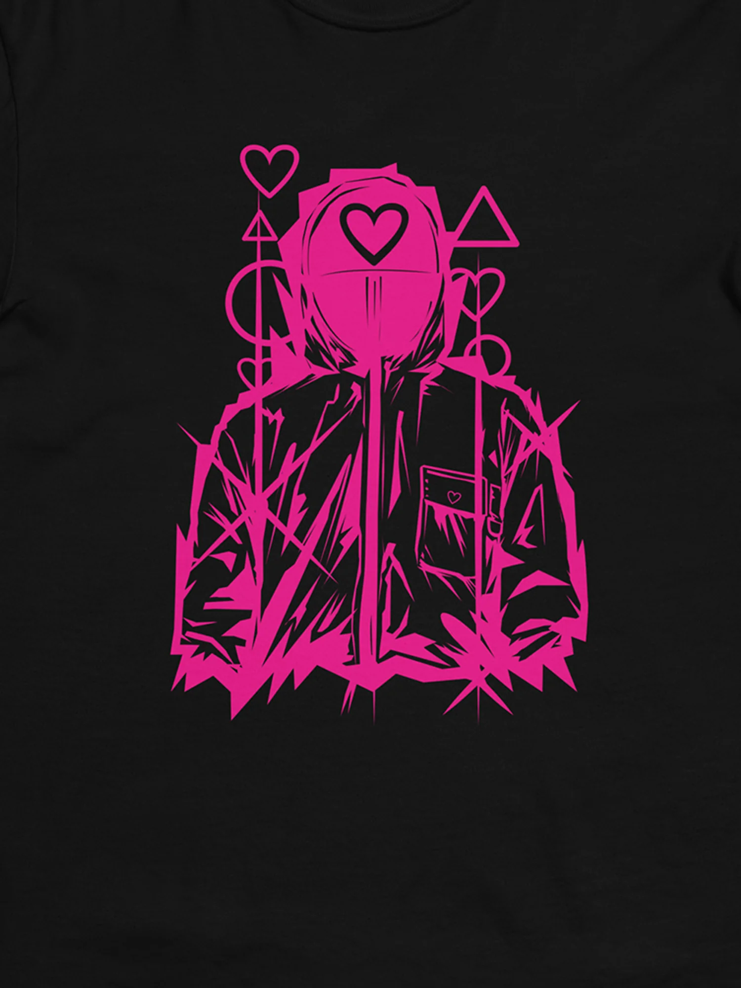 Squid Game Heart Guard Men’s Heavyweight T-Shirt [Black] - Image 2