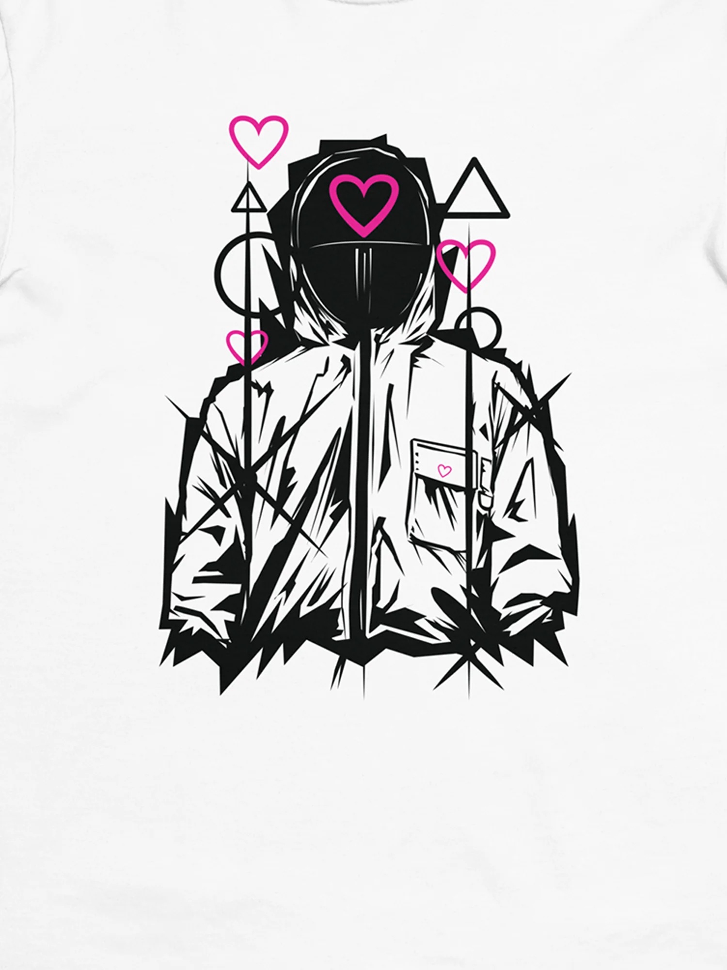 Squid Game Heart Guard Men’s Heavyweight T-Shirt [White] - Image 2