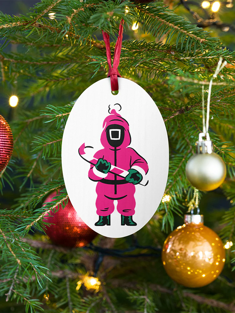 Squid Game Worker Wooden Ornament - Image 3