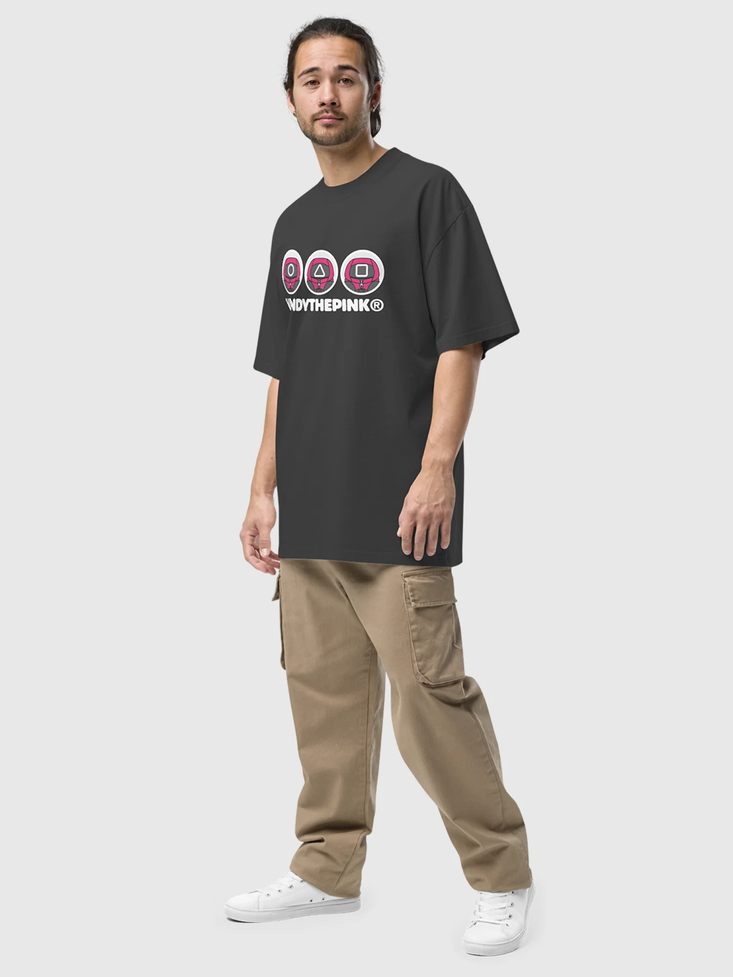 Squid Game x VandyThePink Guards Oversized Faded T-Shirt - Image 7