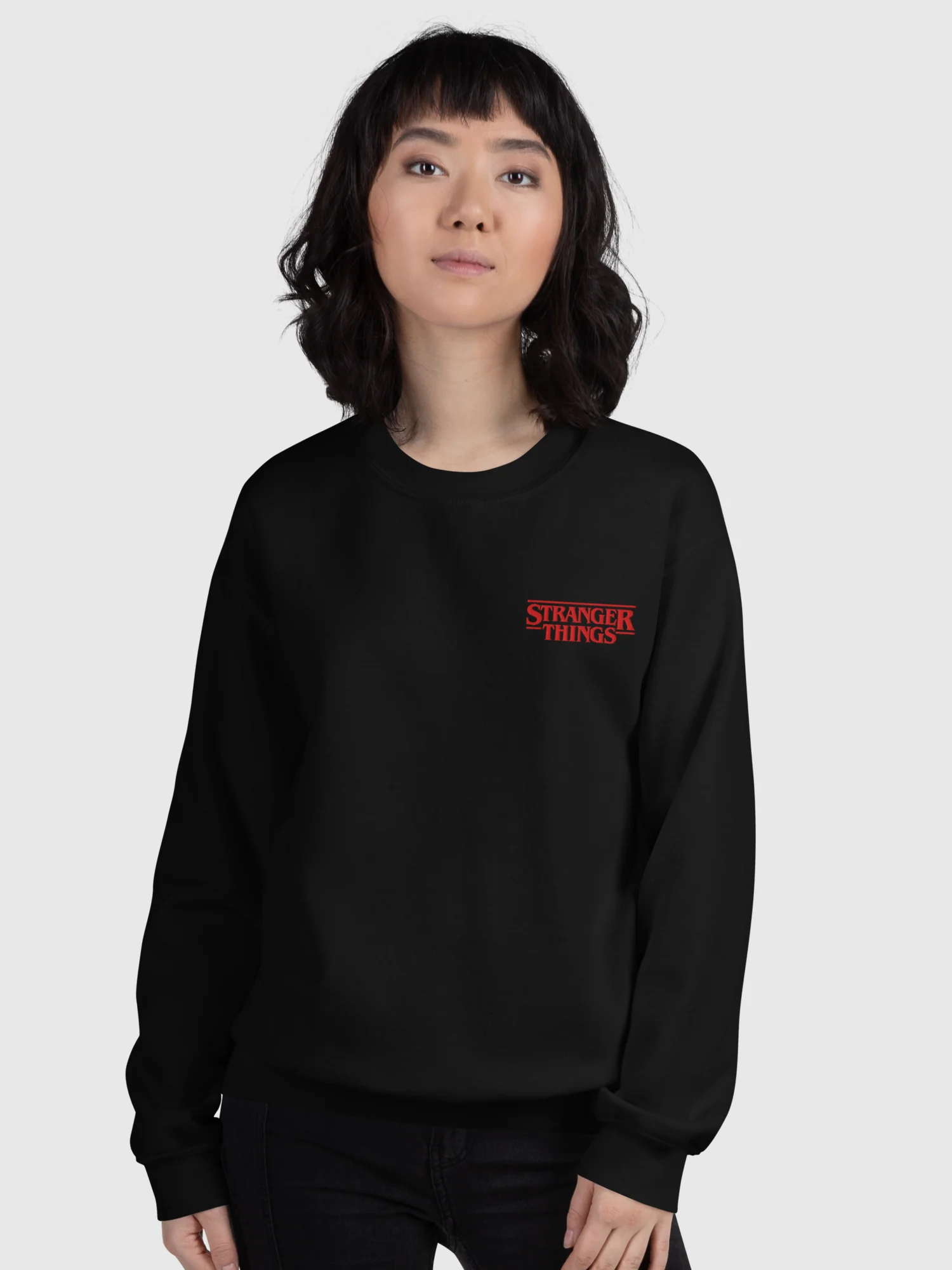 Stranger Things 011 Embroidered Crewneck - Image 4