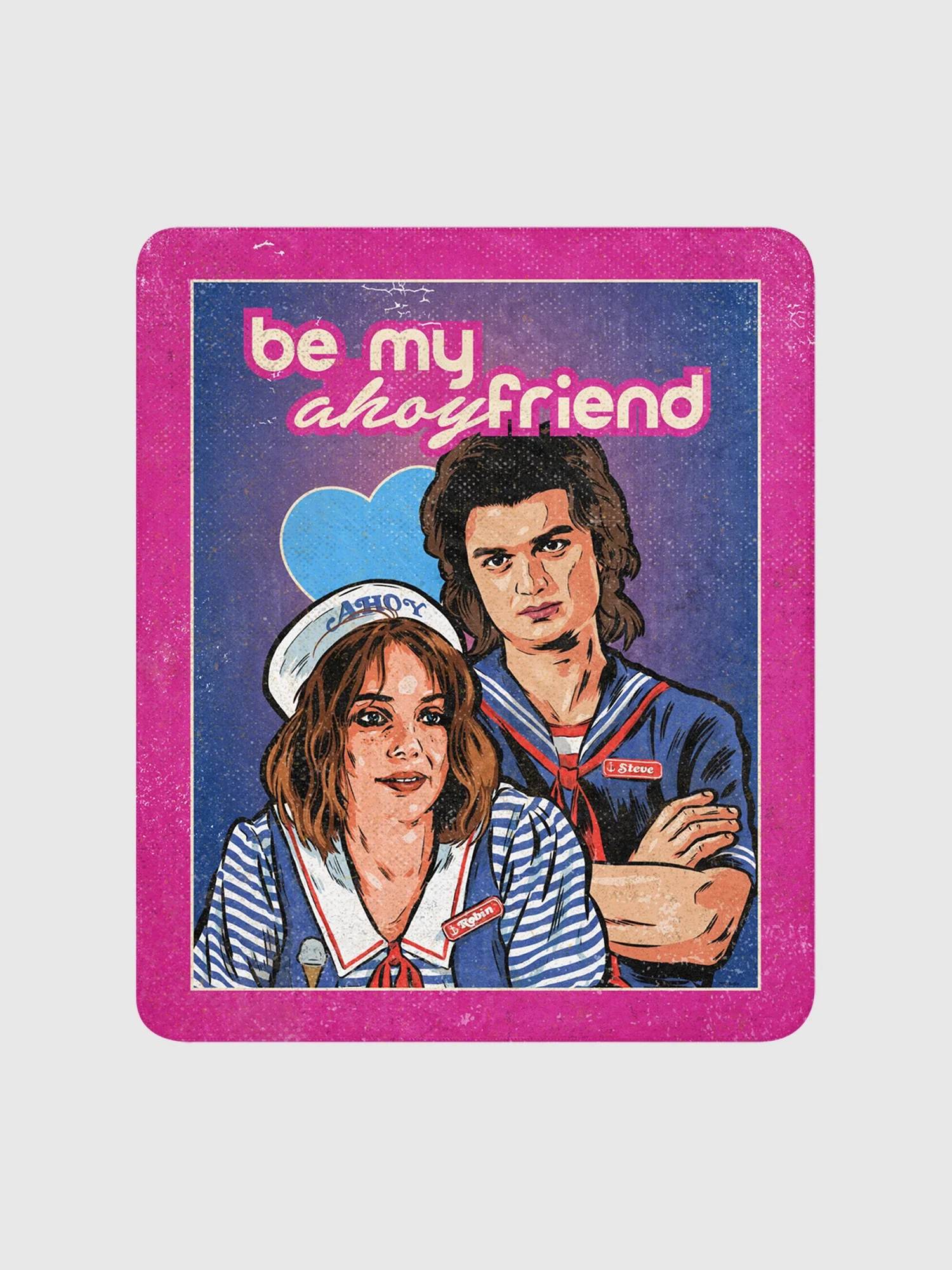Stranger Things Be My Ahoyfriend Sherpa Blanket - Image 3
