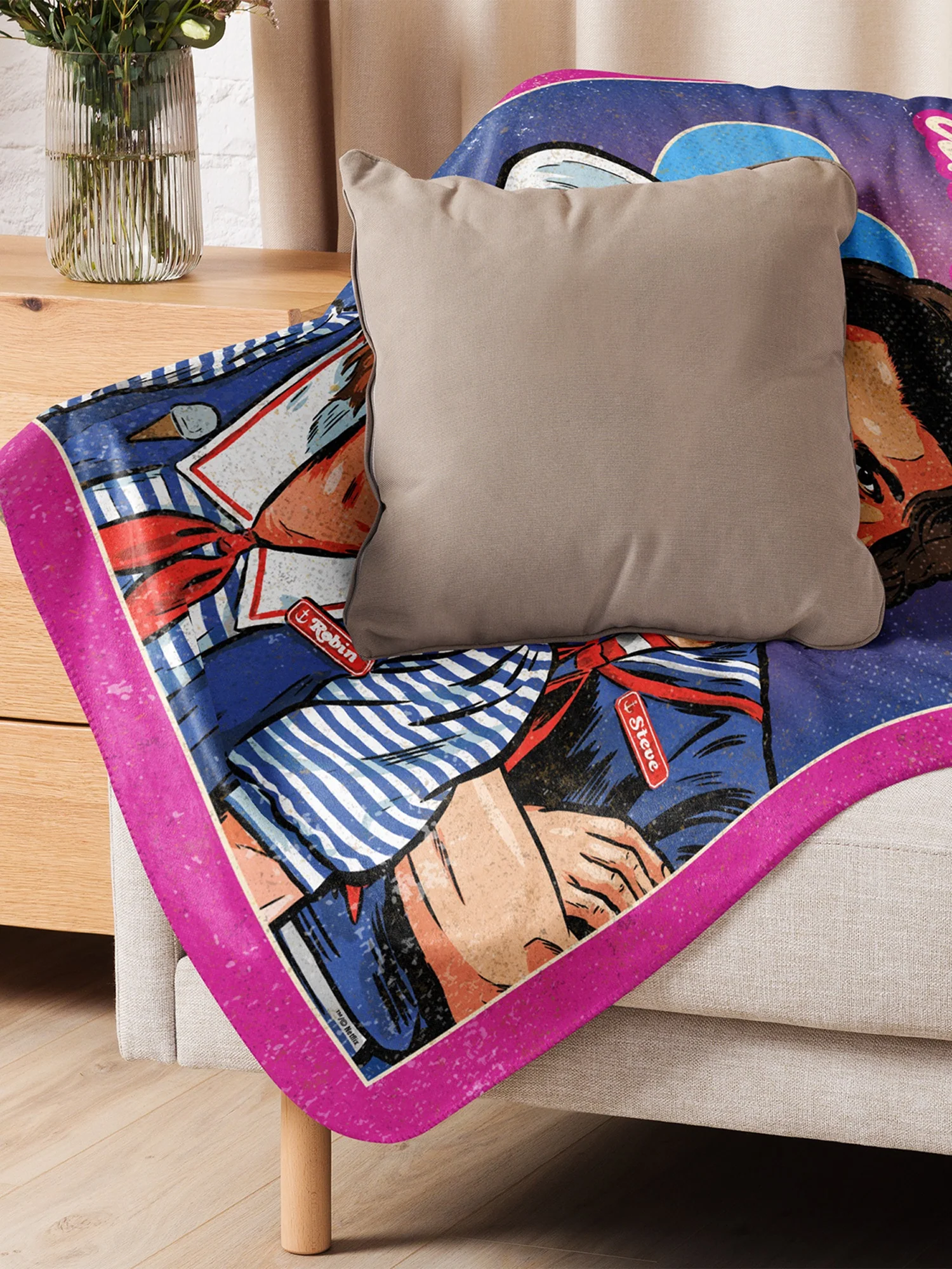 Stranger Things Be My Ahoyfriend Sherpa Blanket - Image 8