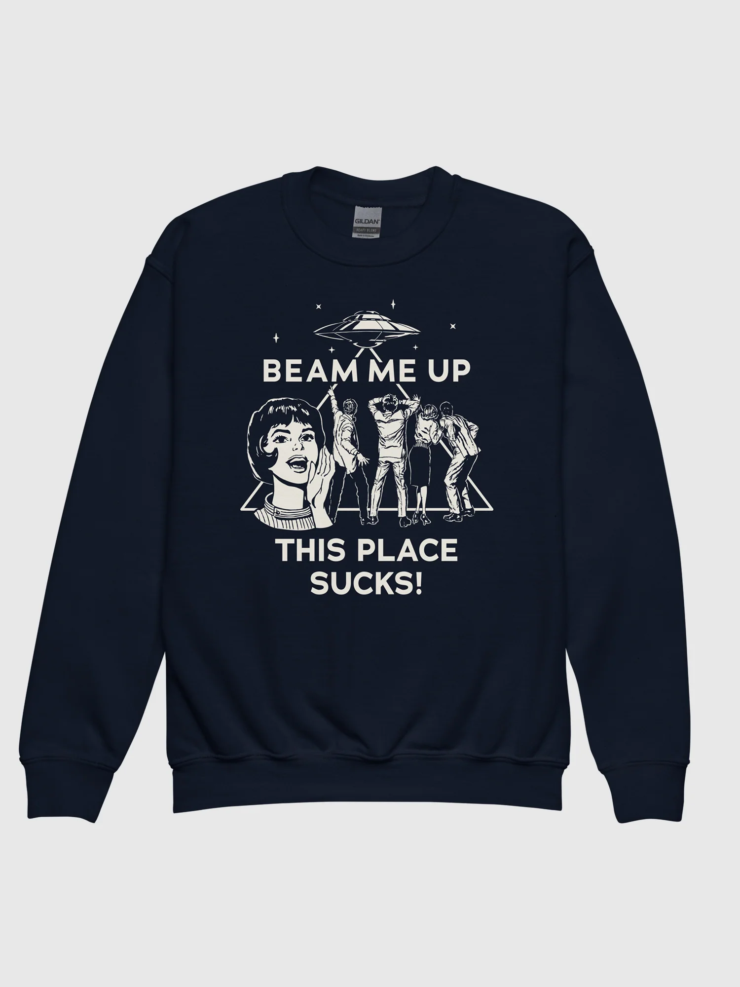Stranger Things Beam Me Up Kids Sweatshirt - Image 2