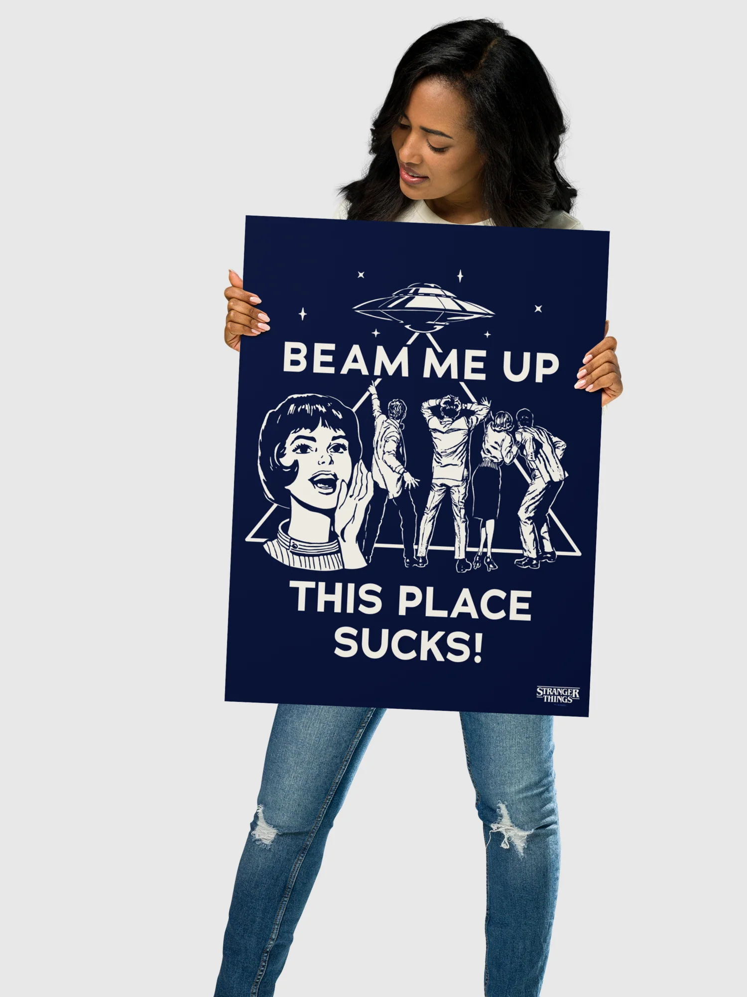 Stranger Things Beam Me Up Premium Poster - Image 2