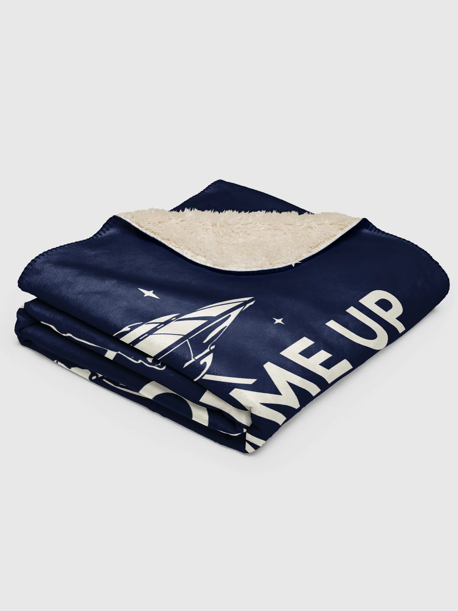 Stranger Things Beam Me Up Sherpa Blanket - Image 4