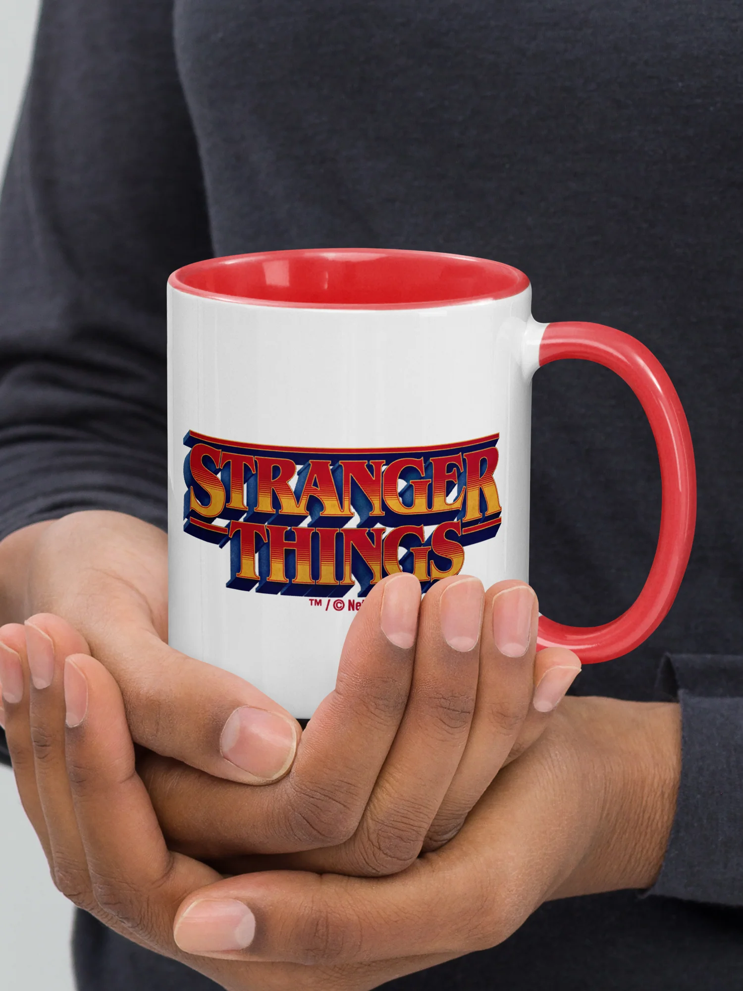 Stranger Things Character Line Up Two-Tone Mug - Image 4
