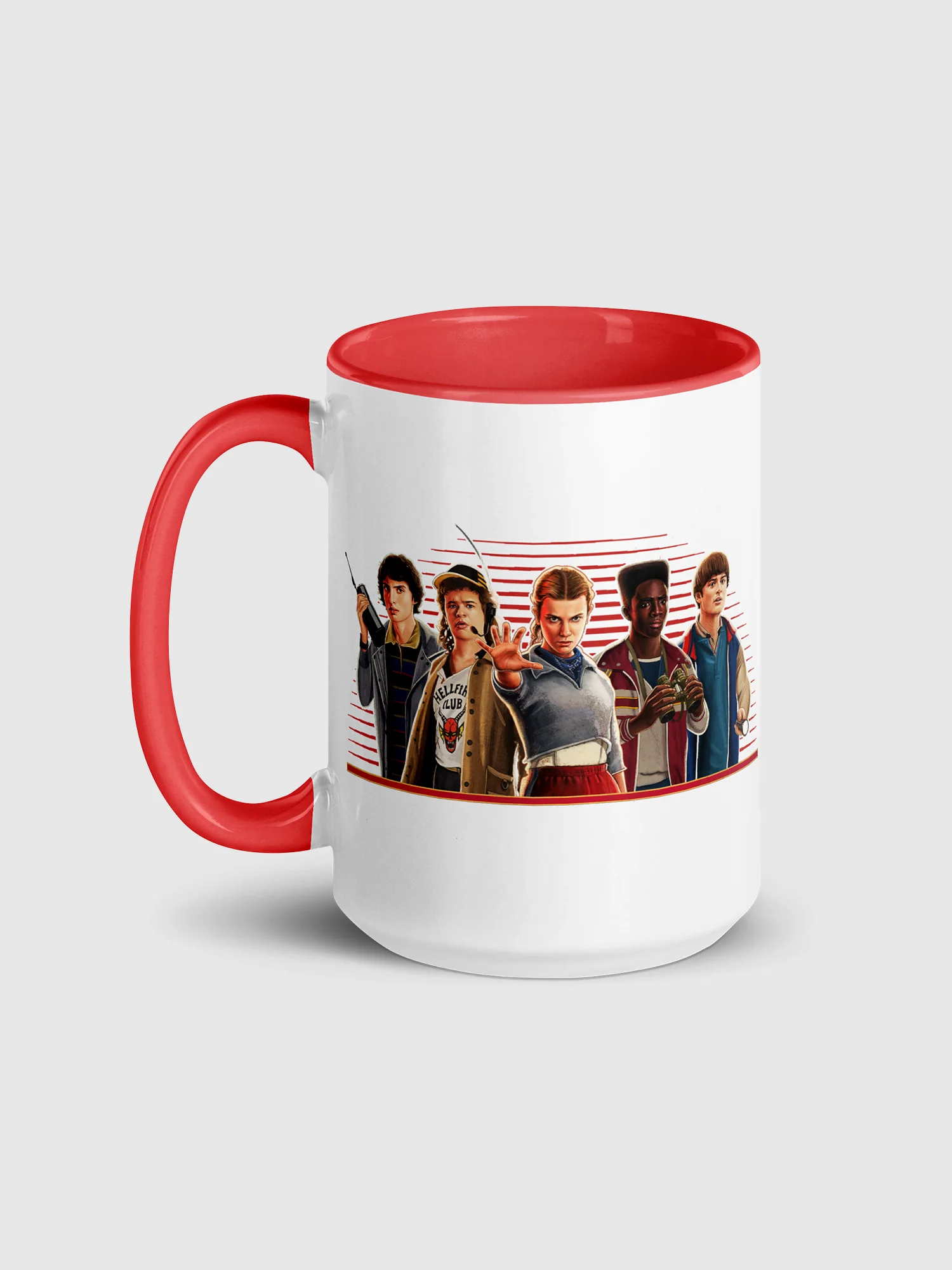 Stranger Things Character Line Up Two-Tone Mug - Image 8