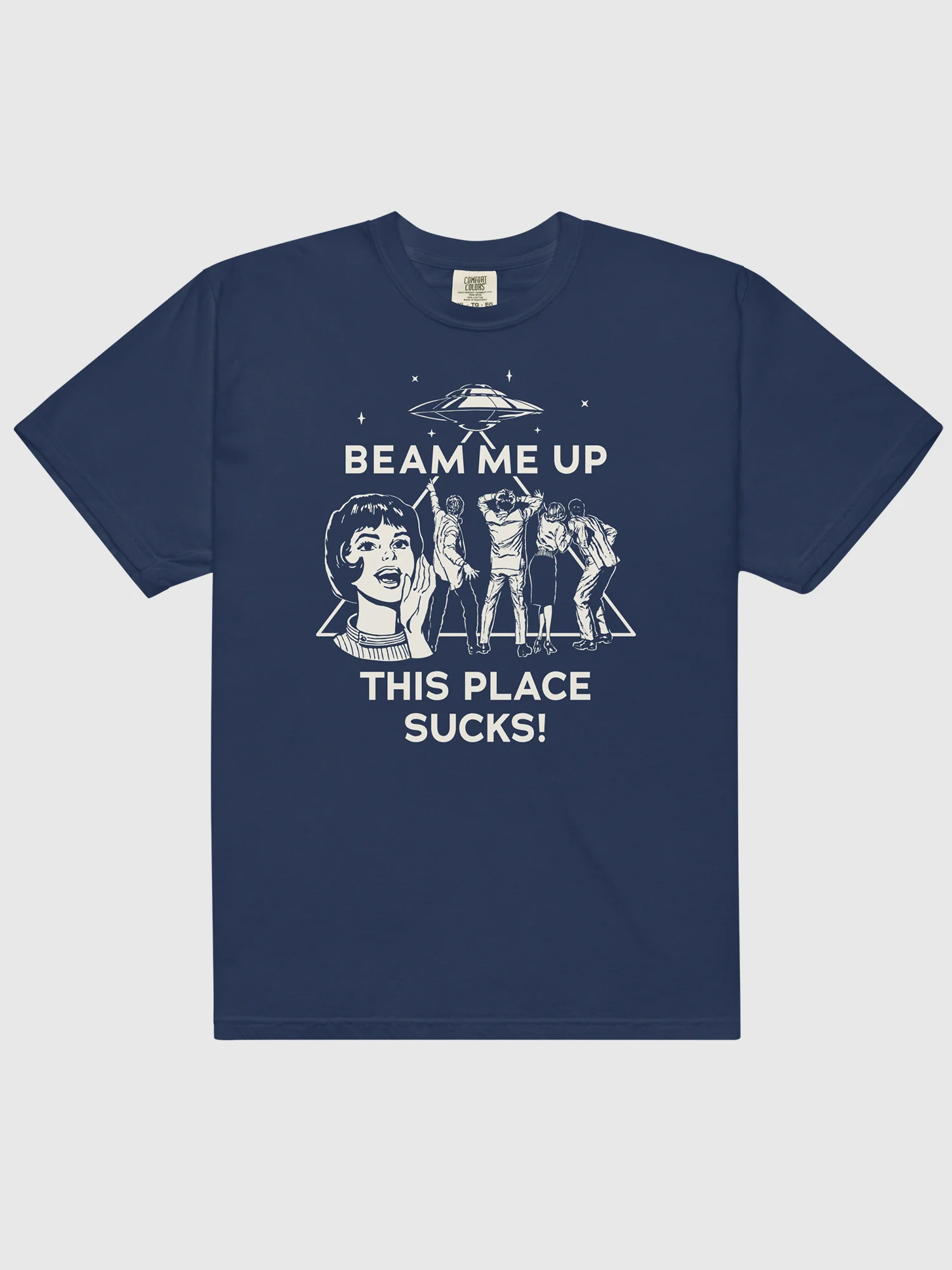 Stranger Things Beam Me Up Comfort Colors T-Shirt - Image 5