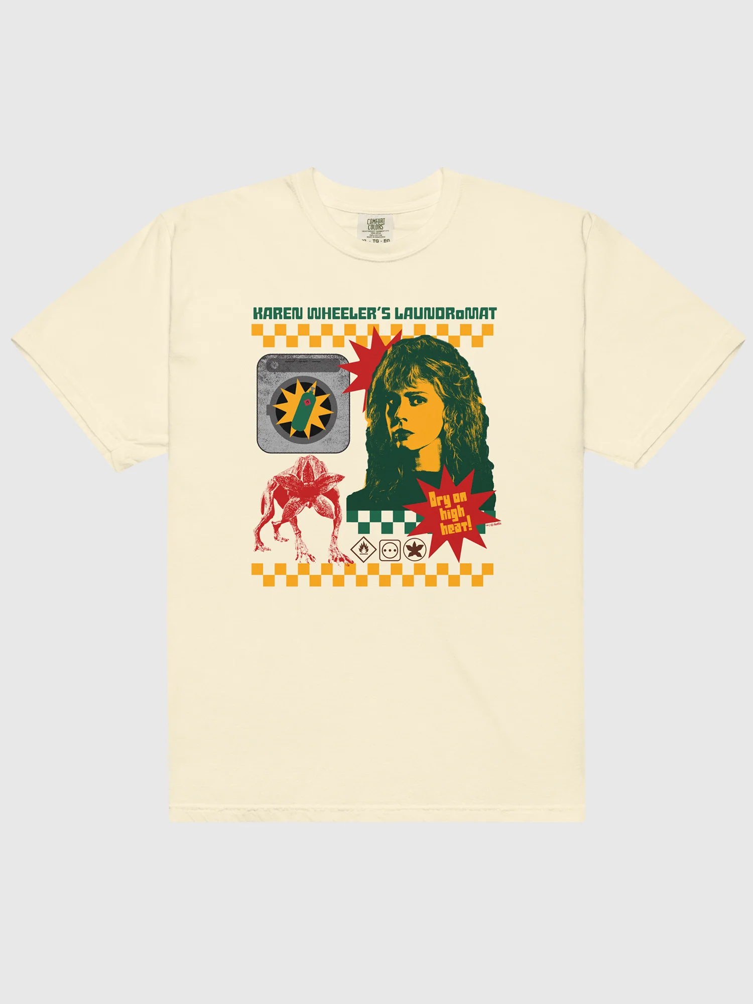 Stranger Things Comfort Colors T-Shirt Karen’s Laundry Mat - Image 2