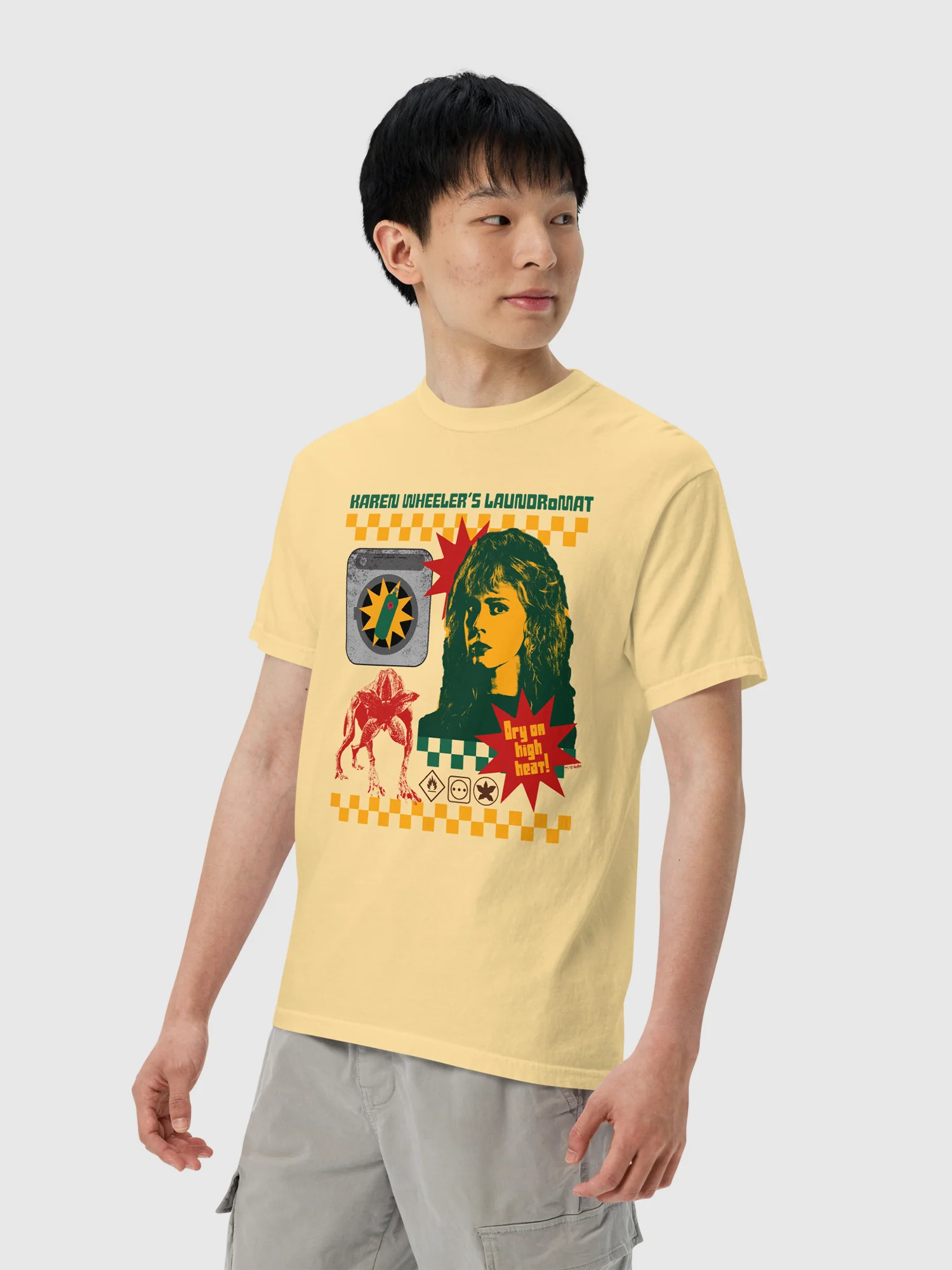 Stranger Things Comfort Colors T-Shirt Karen’s Laundry Mat - Image 3