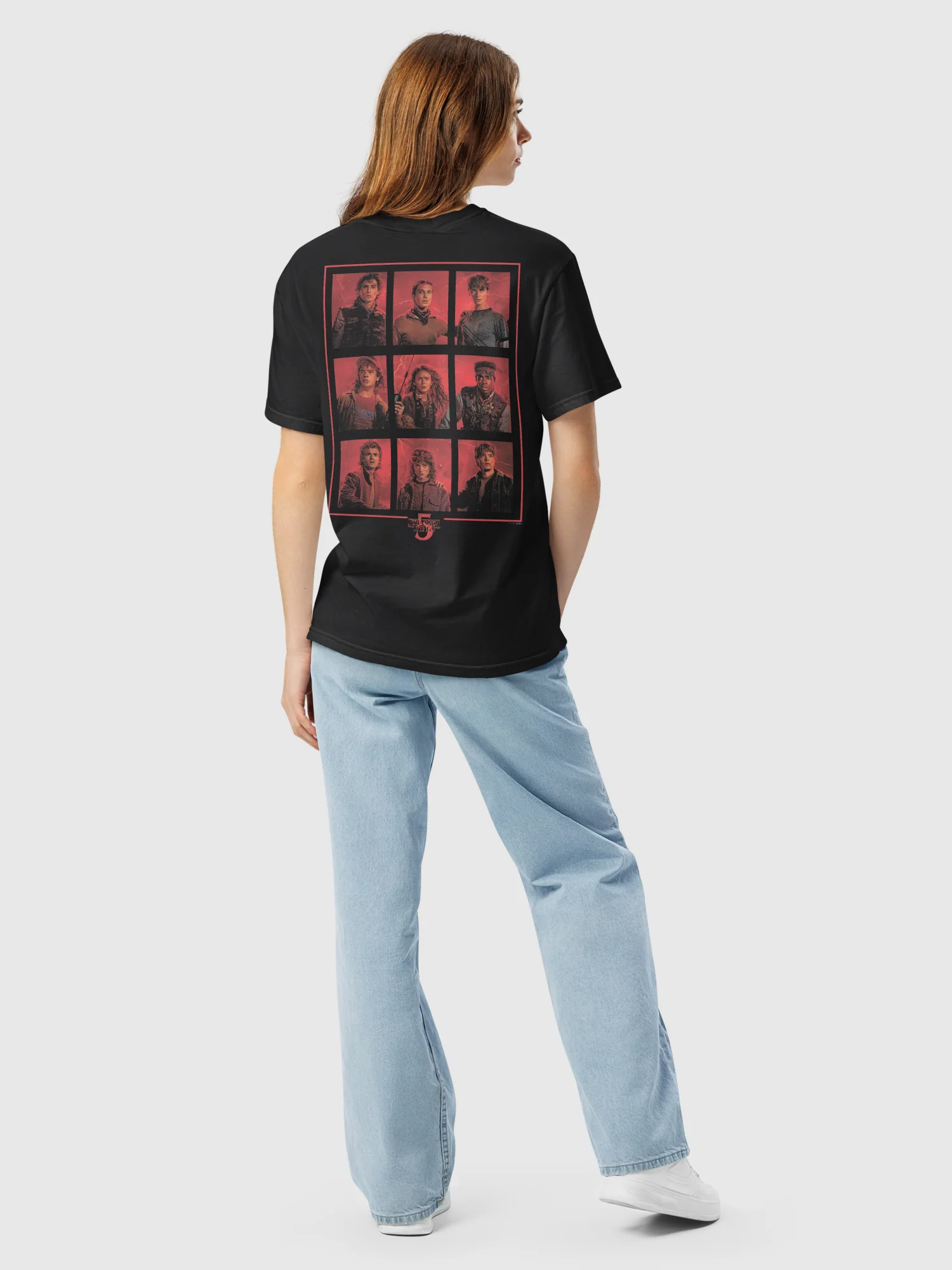 Stranger Things Comfort Colors T-Shirt Season 5 Characters Grid - Image 5