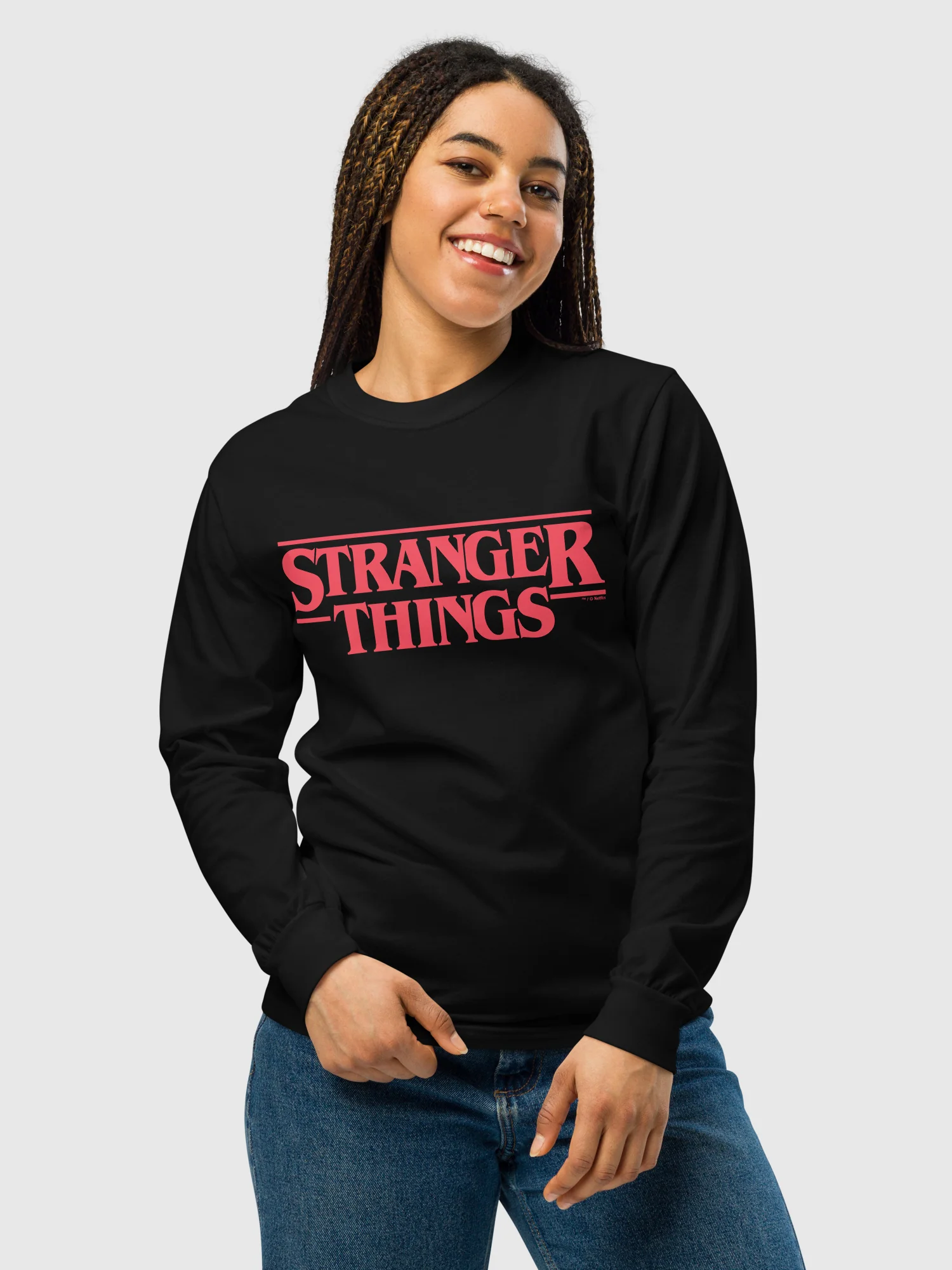 Stranger Things Created By The Duffer Brothers Comfort Colors Long Sleeve T-Shirt - Image 4