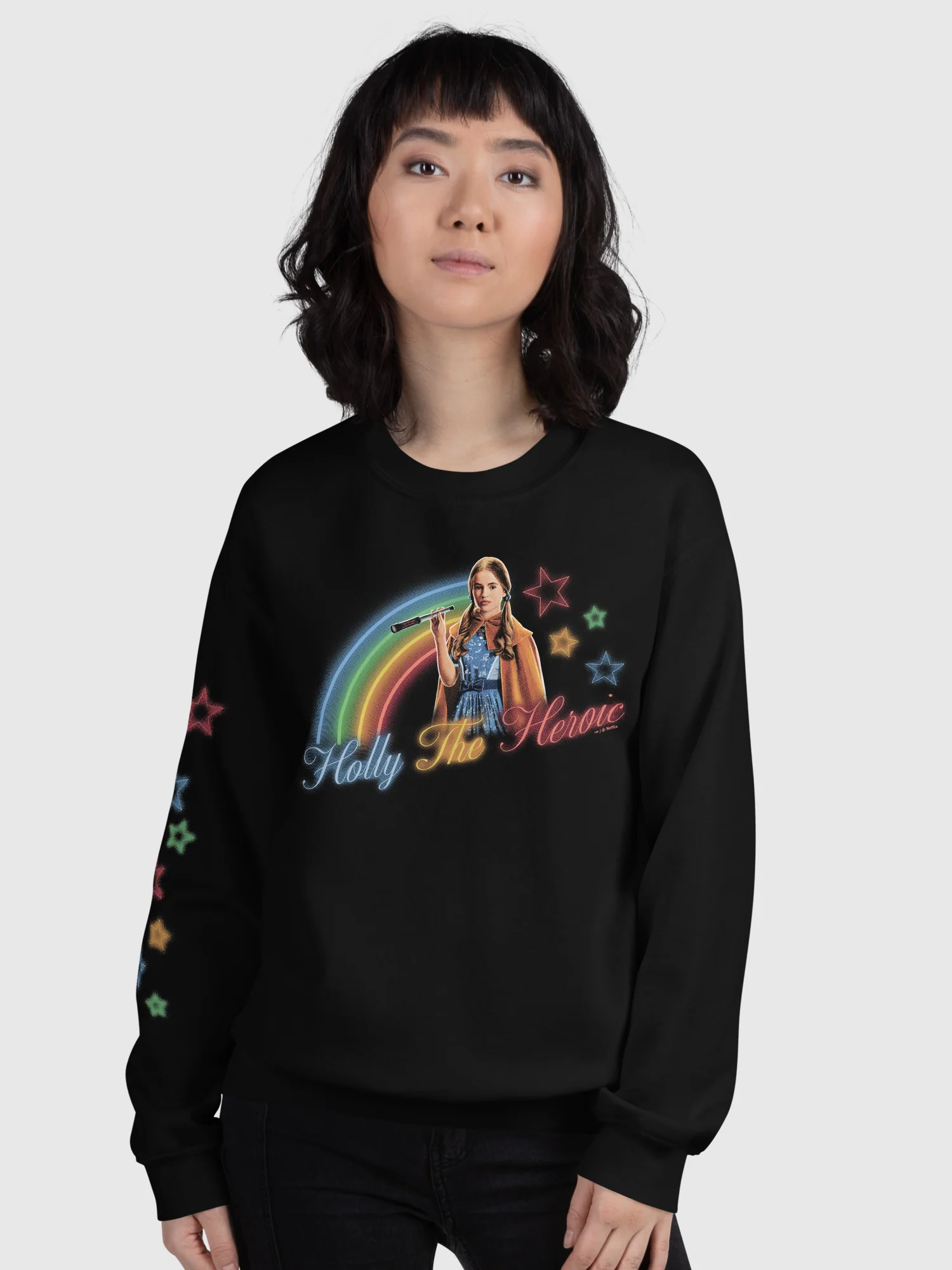 Stranger Things Crewneck Holly The Heroic Rainbow - Image 2