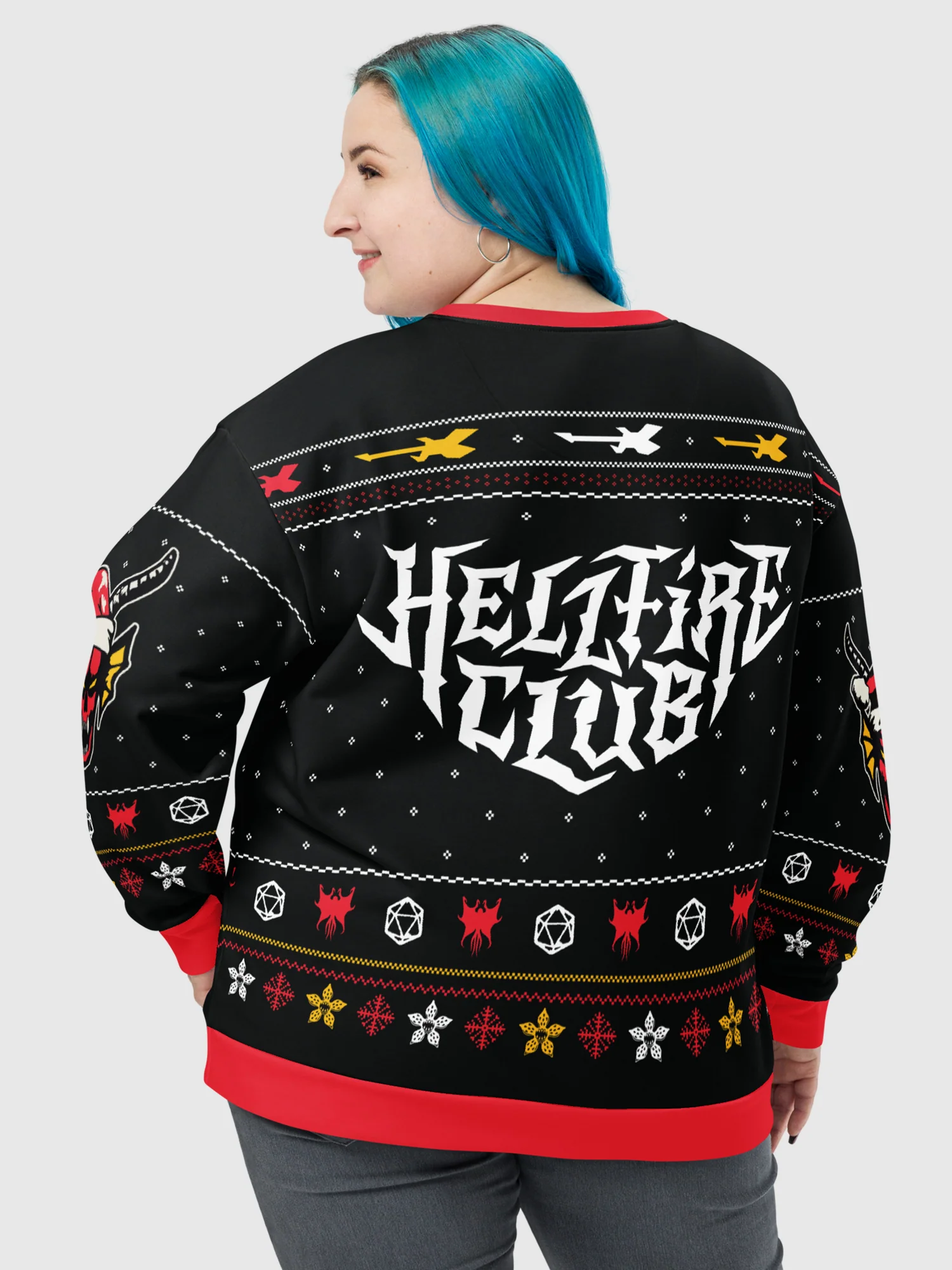 Stranger Things  Crewneck Sweatshirt Have A Hellfire Christmas - Image 4