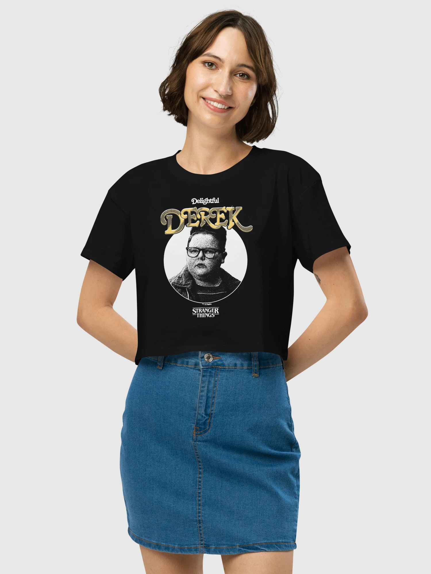 Stranger Things Crop Top Derek - Image 2