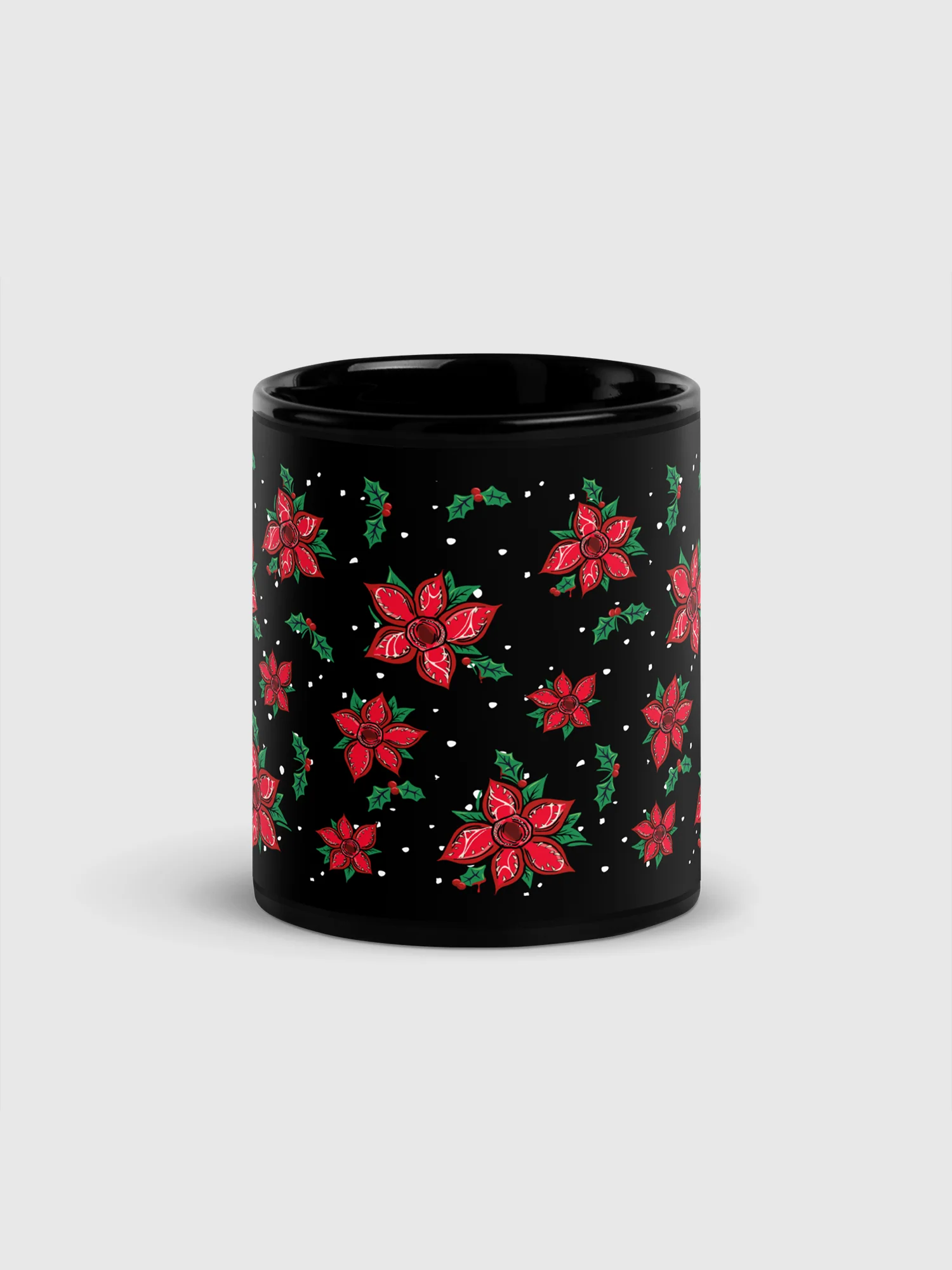 Stranger Things "Demogorgon" Black Glossy Mug - Image 3