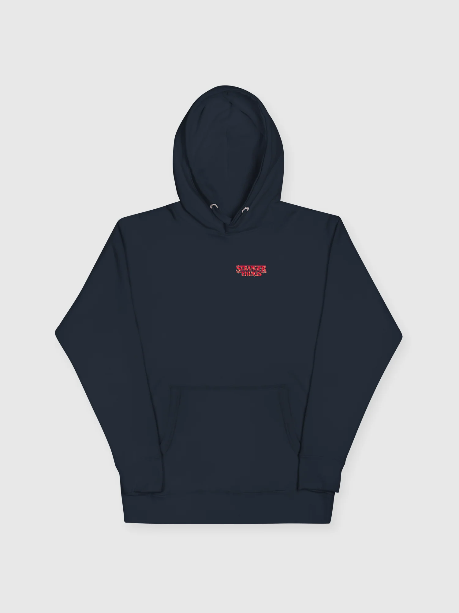 Stranger Things "Happy Holidays" Unisex Hoodie [Navy Blazer] - Image 3