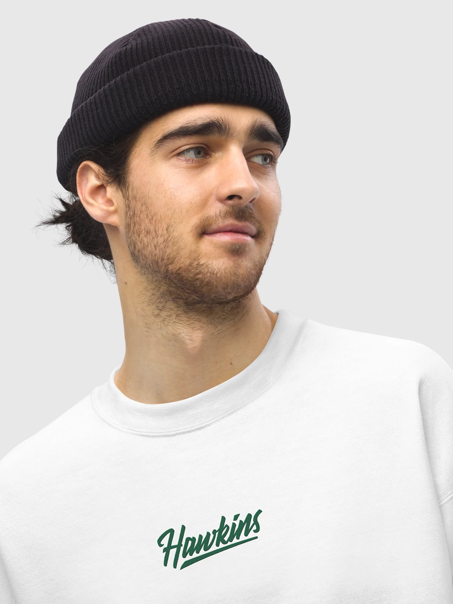 Stranger Things Hawkins Embroidered Crewneck Sweatshirt - Image 3