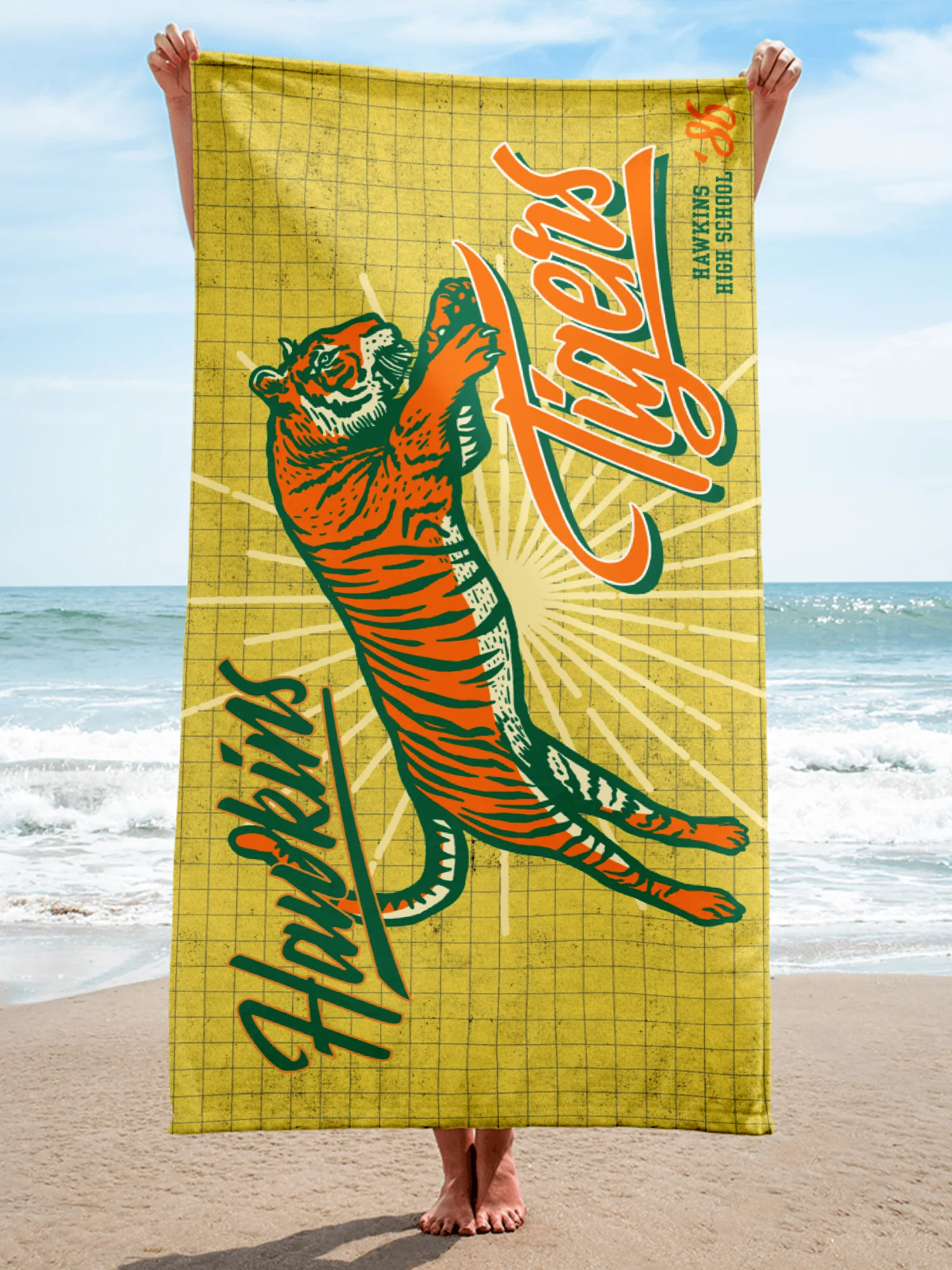 Stranger Things Hawkins High Beach Towel - Image 3