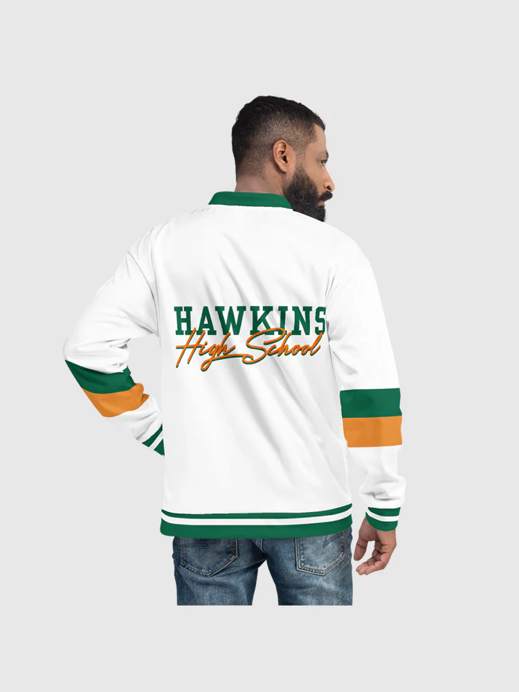 Stranger Things Hawkins High School Varsity Jacket - Image 4