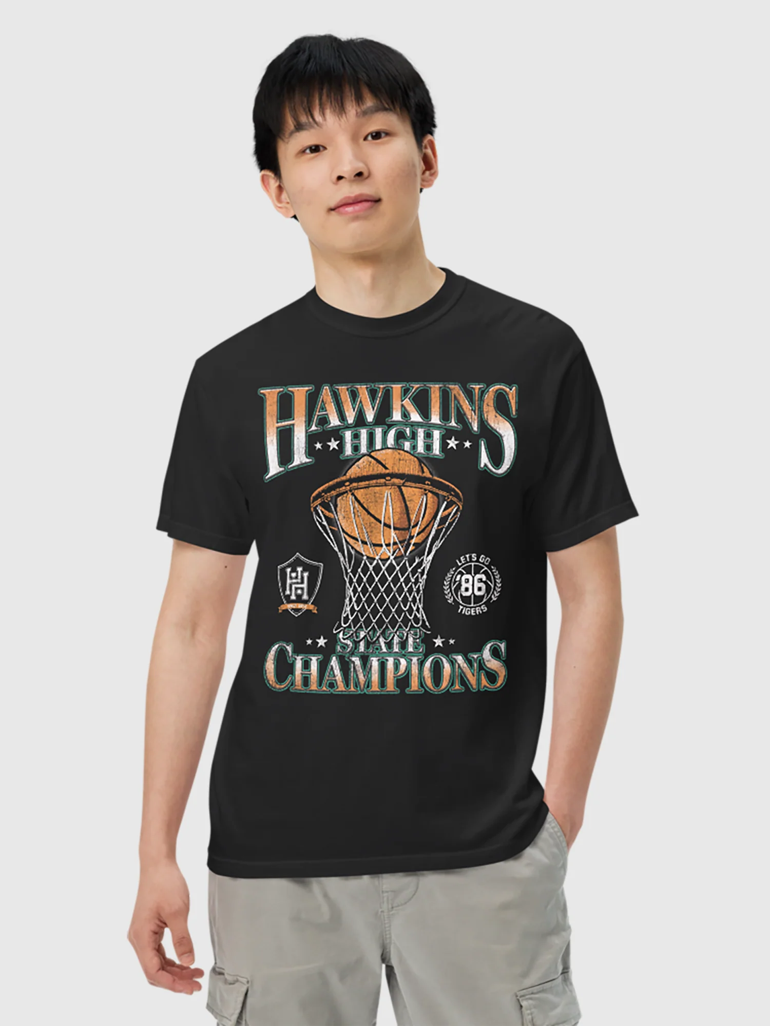 Stranger Things Hawkins High State Champions Comfort T-Shirt - Image 3