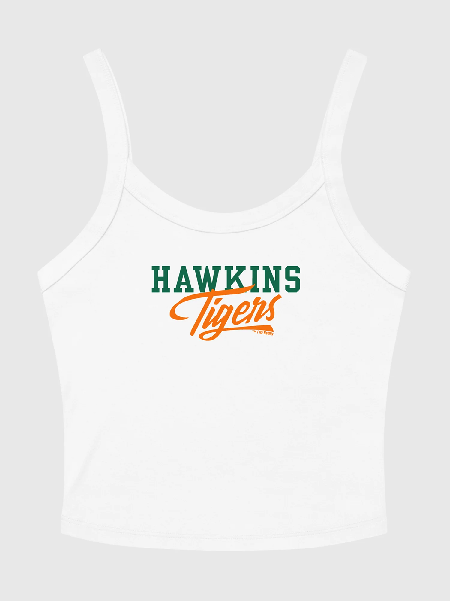 Stranger Things Hawkins High Tigers Women's Micro-Rib Tank Top - Image 3