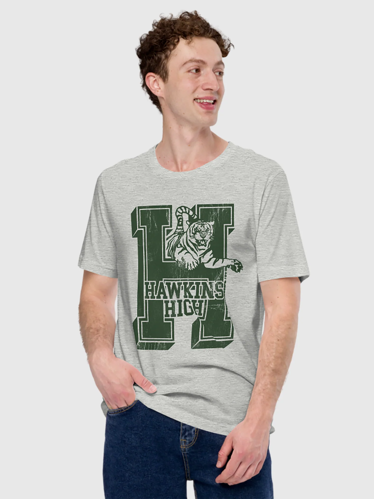 Stranger Things Hawkins High Vintage T-Shirt - Image 2