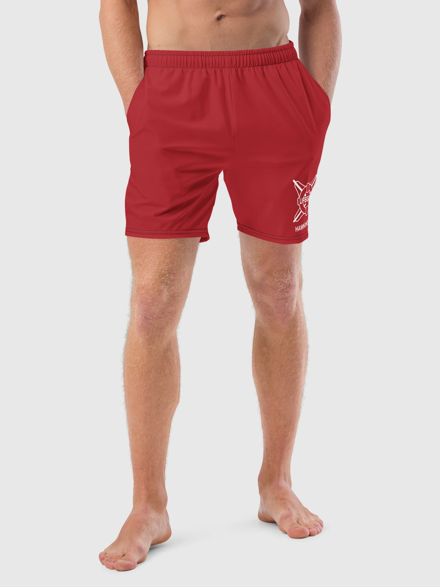 Stranger Things Hawkins Pool Swim Trunks - Image 3