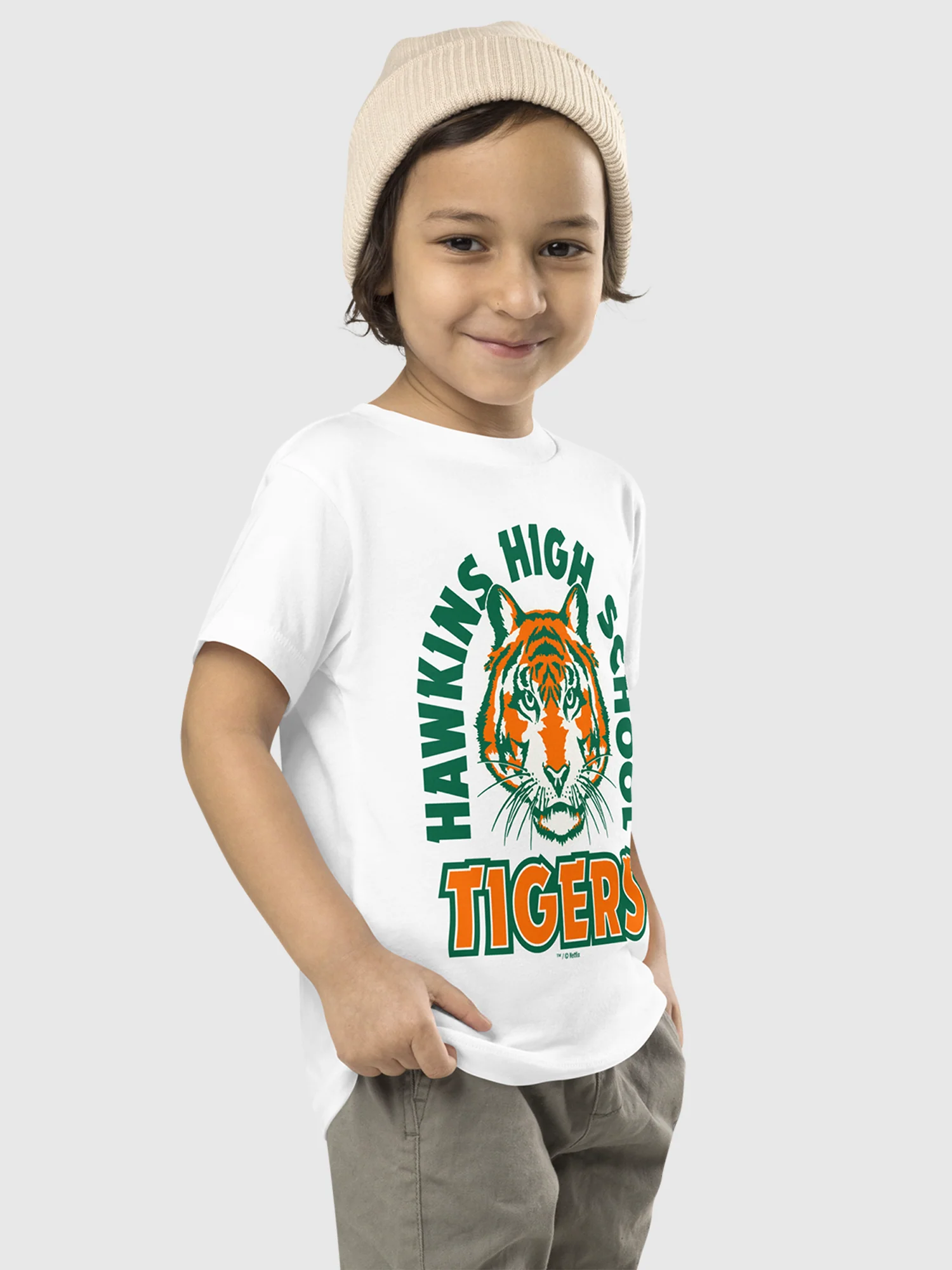 Stranger Things Hawkins Tigers Toddler T-Shirt - Image 2