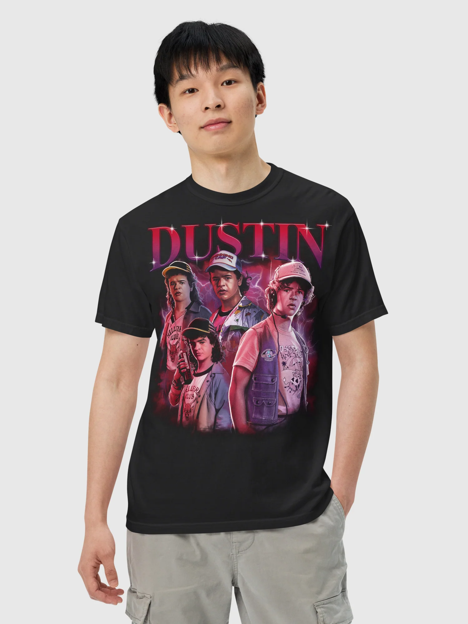 Stranger Things T-Shirt Comfort Colors Dustin Hearthrob - Image 2
